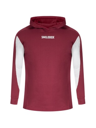 Smilodox Sweatshirt ‘Maison’ Bordeaux / Wit