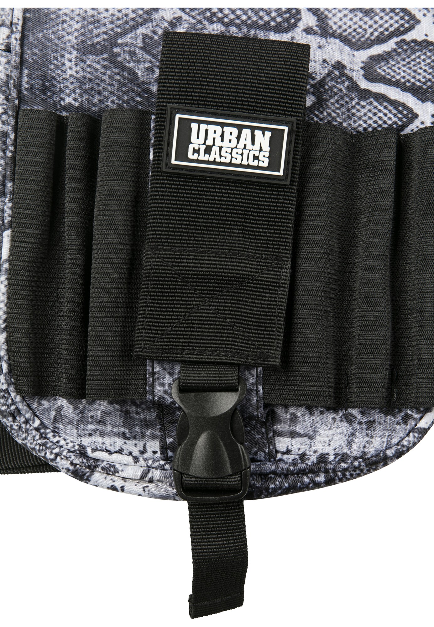 Urban Classics Taška cez rameno tmavosivá / biela (obrázok 4)
