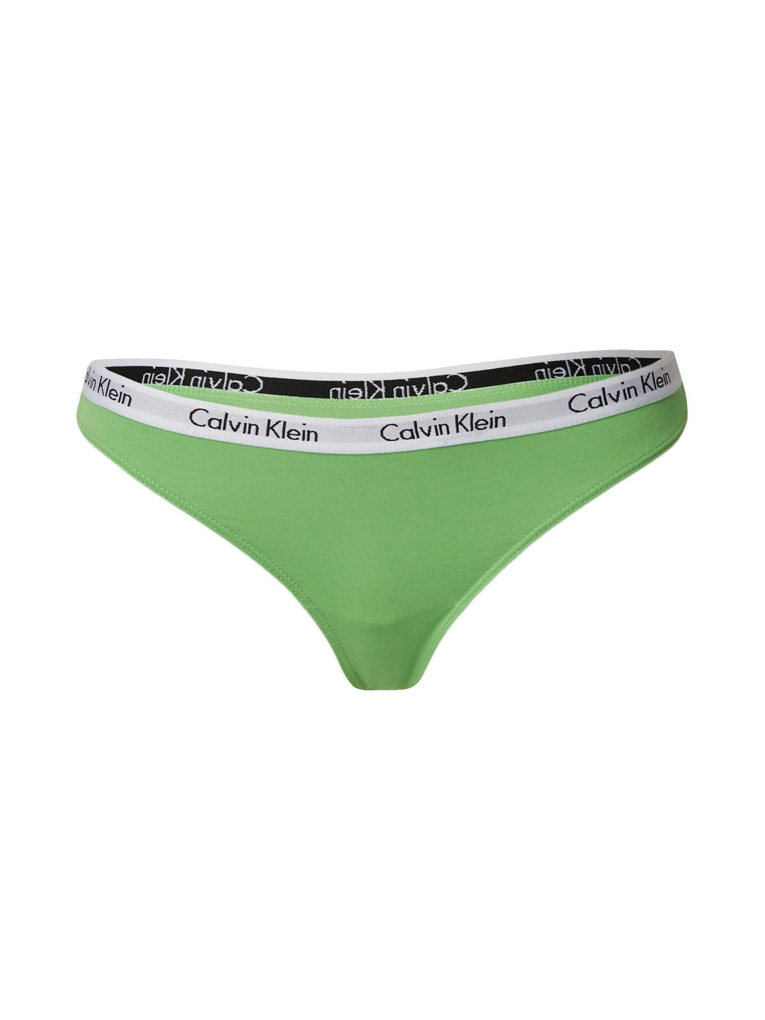 Calvin Klein Underwear Стринг 'CAROUSEL'  светлозелено / черно / бяло