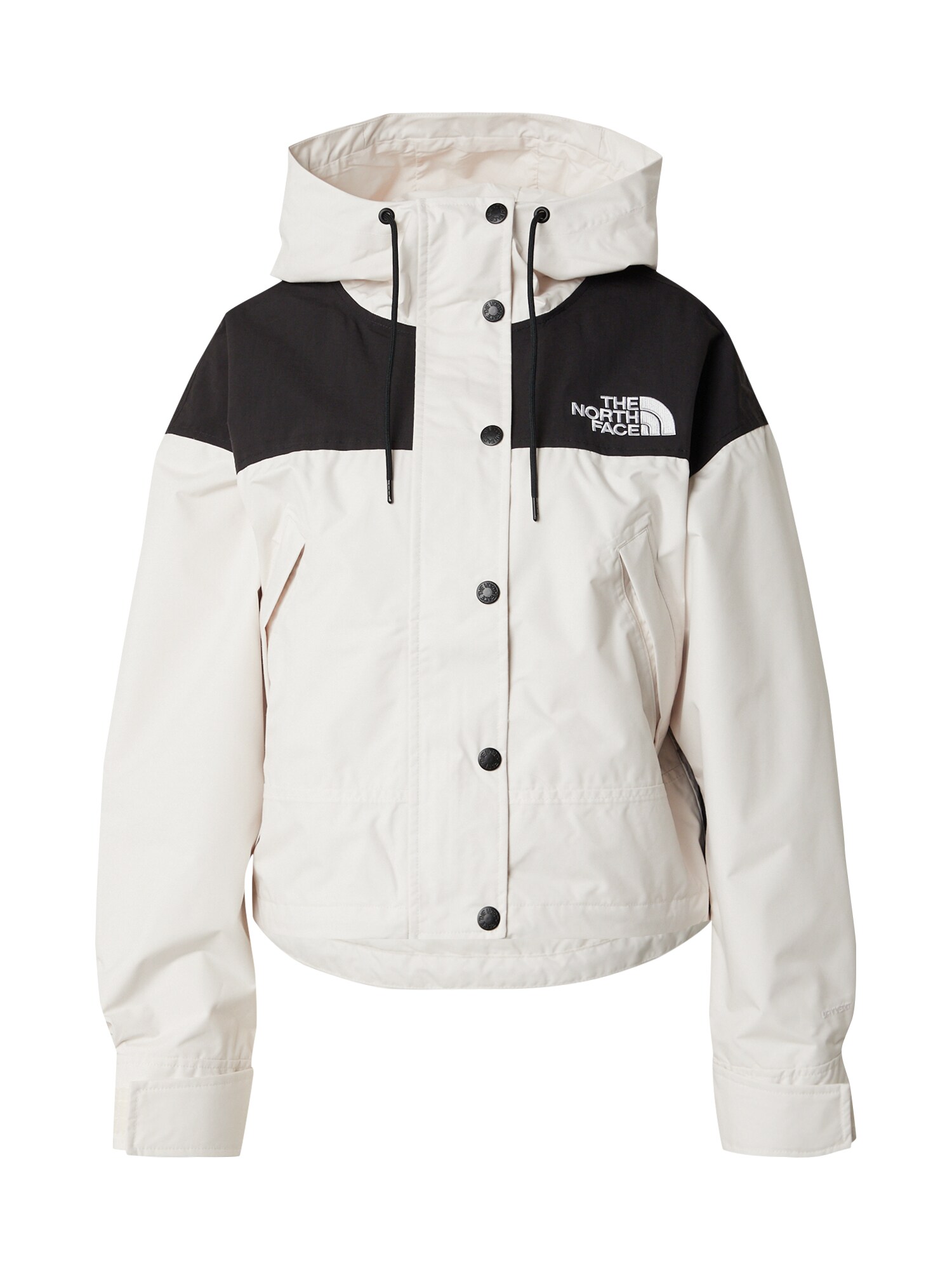 THE NORTH FACE Kültéri kabátok 'Reign On'  fekete / természetes fehér akciós termékkép 1