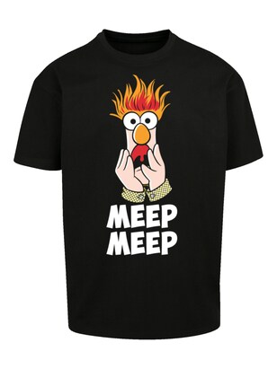 F4NT4STIC Shirt ‘Disney Muppets Meep Meep’ Gemengde kleuren / Zwart