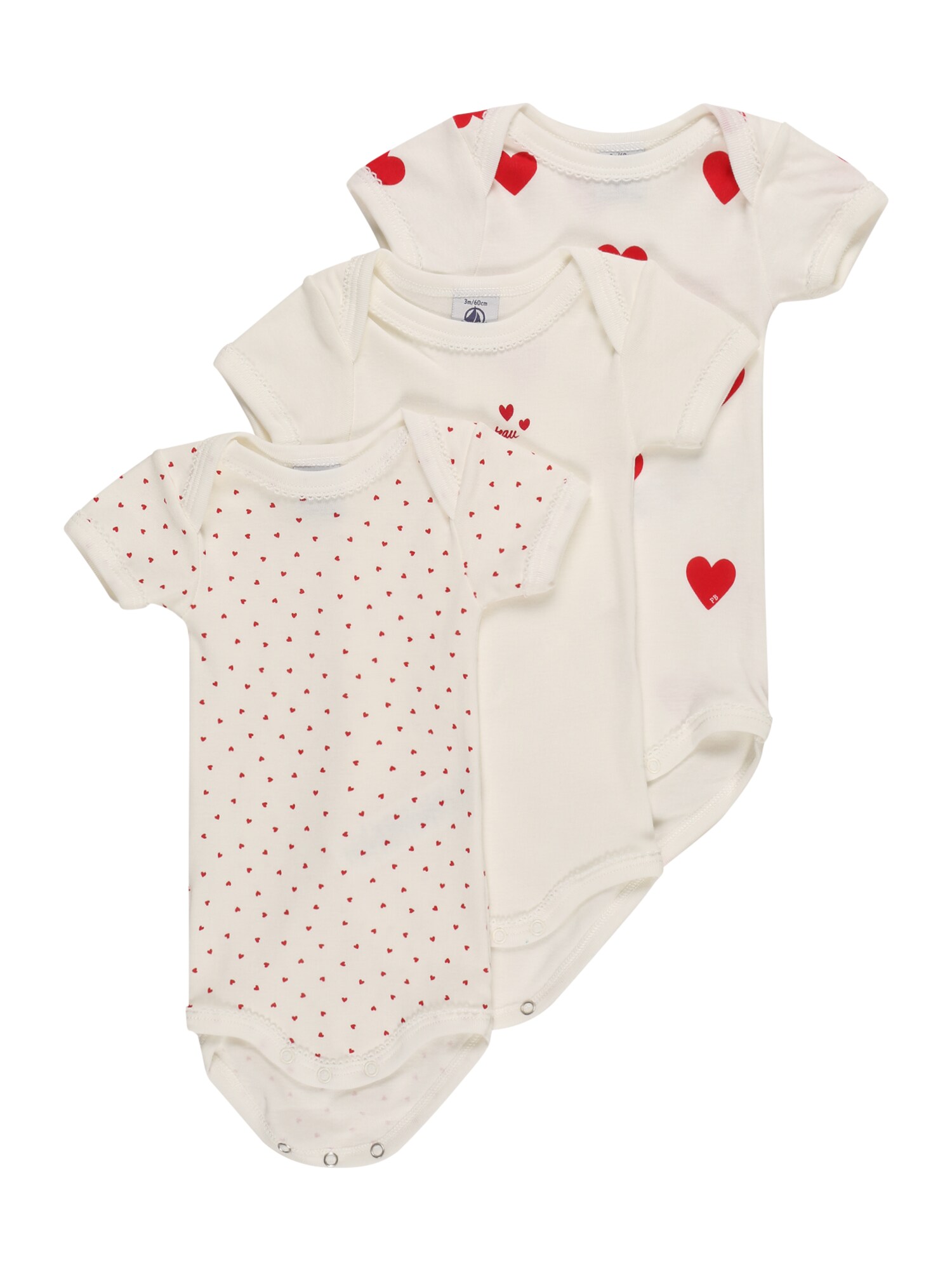 PETIT BATEAU Body  červená / biela