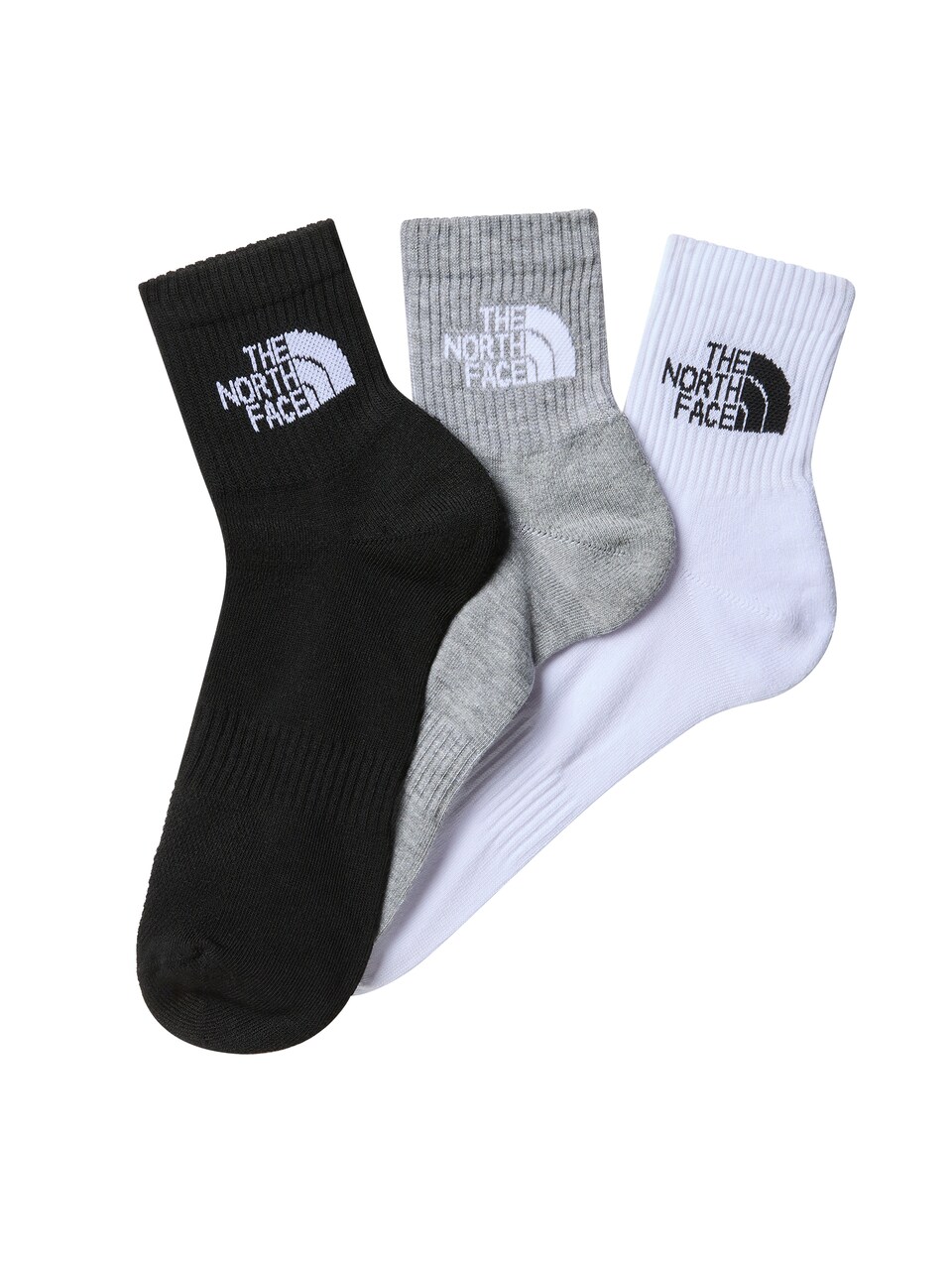 Sportsockor gråmelerad / svart