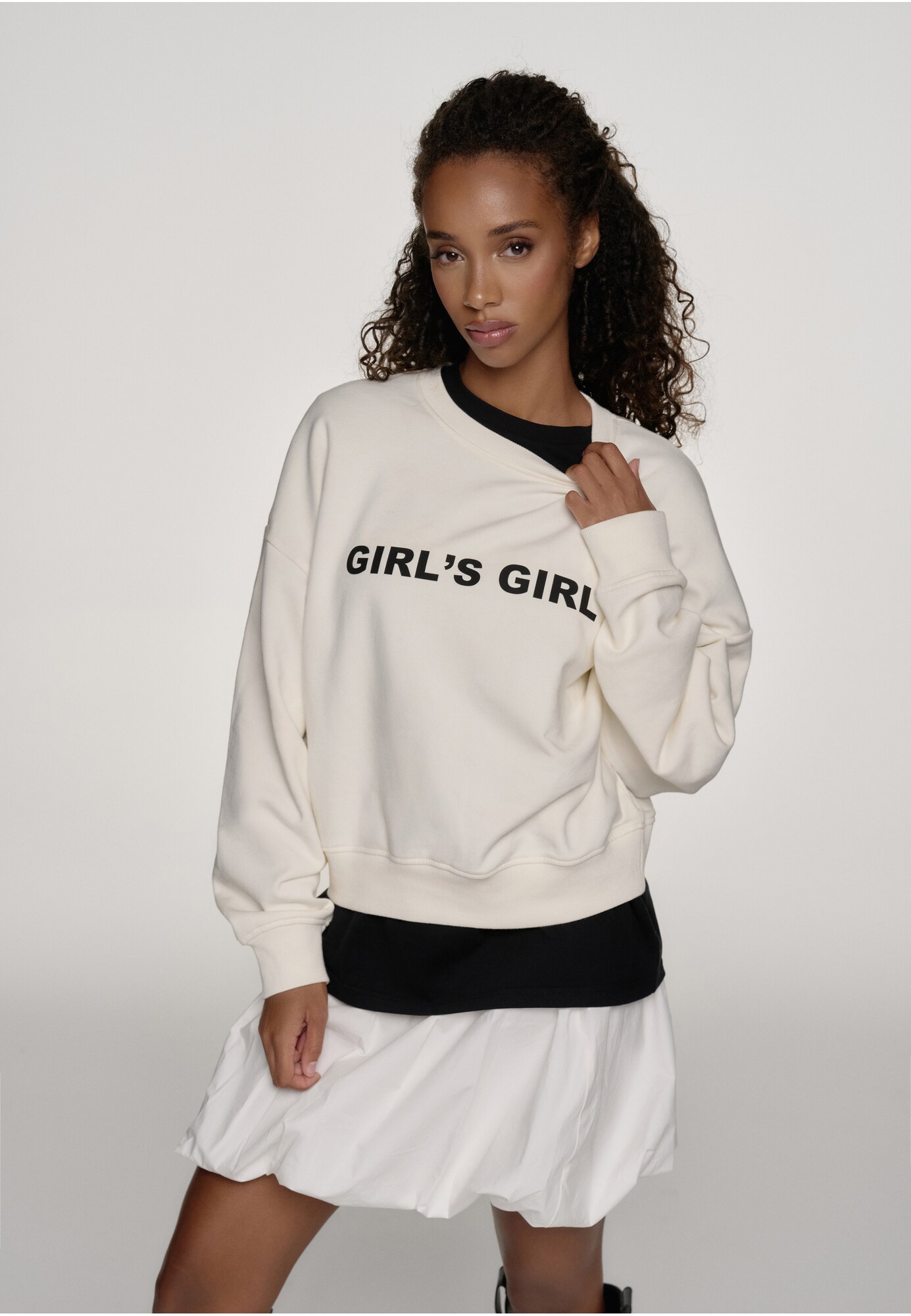 OH APRIL Sudadera  beige claro / negro