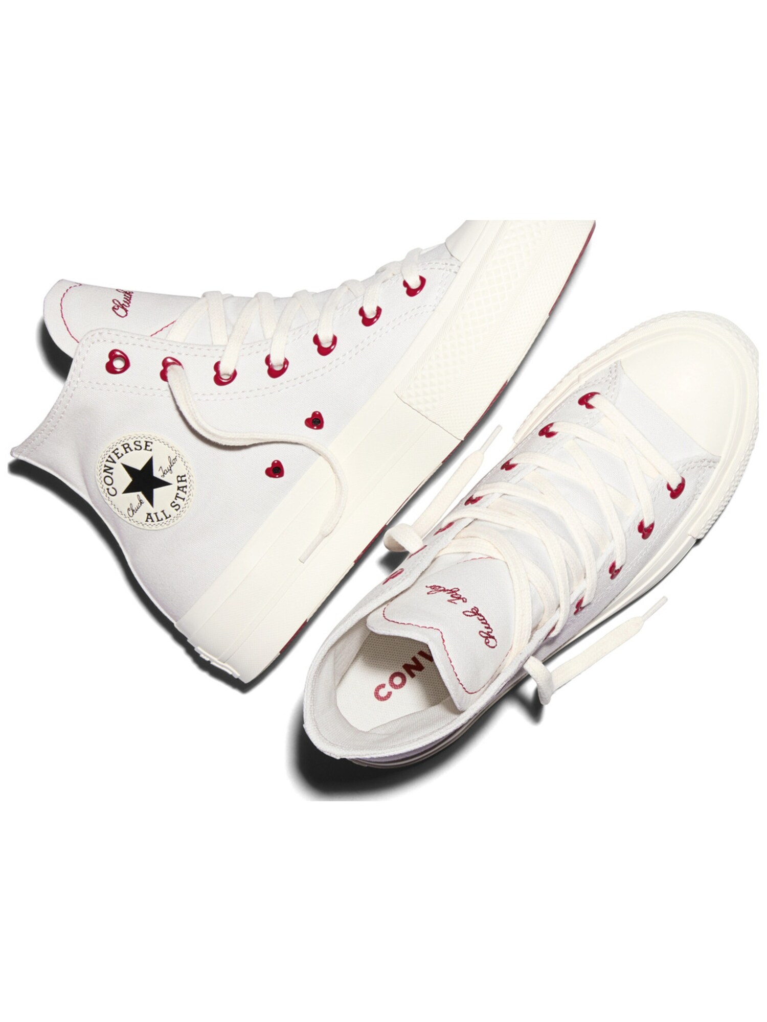 CONVERSE Zapatillas deportivas altas 'CHUCK TAYLOR ALL STAR LIFT PLATFORM'  rojo vivo / blanco – imagen 4