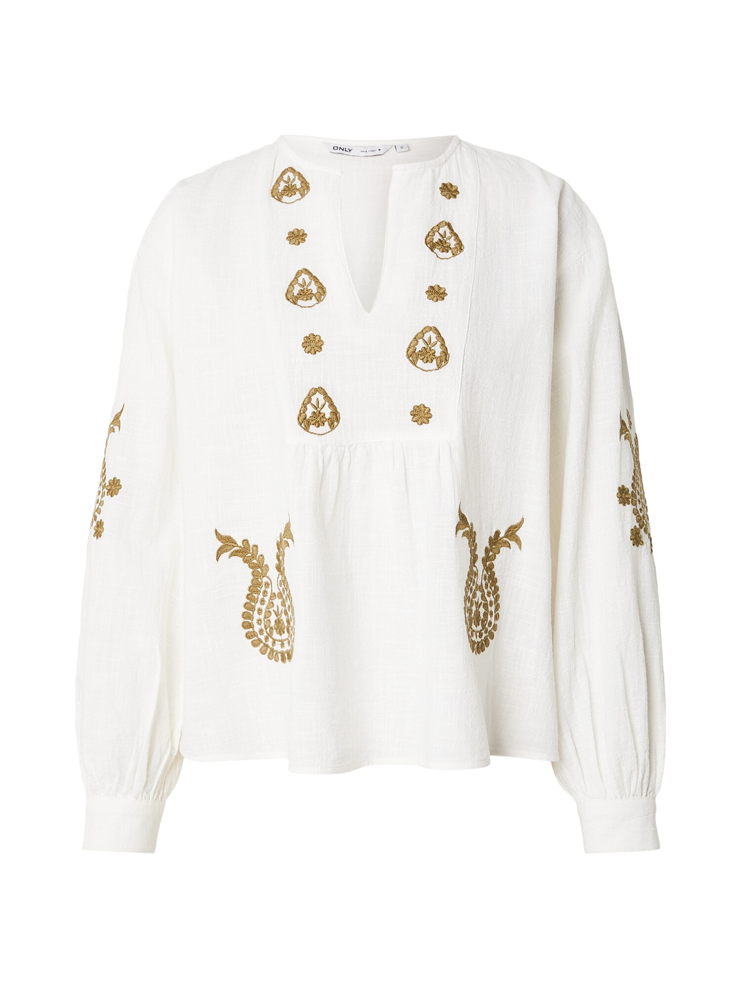 ONLY Bluză ONLMOON  oliv / alb