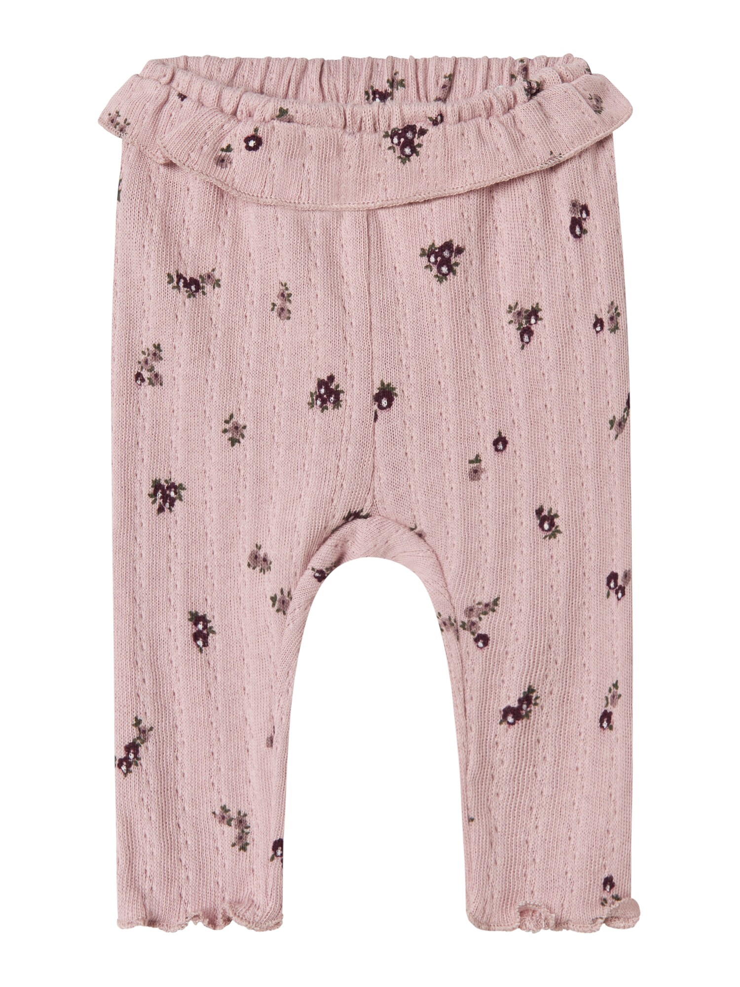 NAME IT Leggings 'NBFLOWER'  olíva / padlizsán / mályva akciós termékkép 1