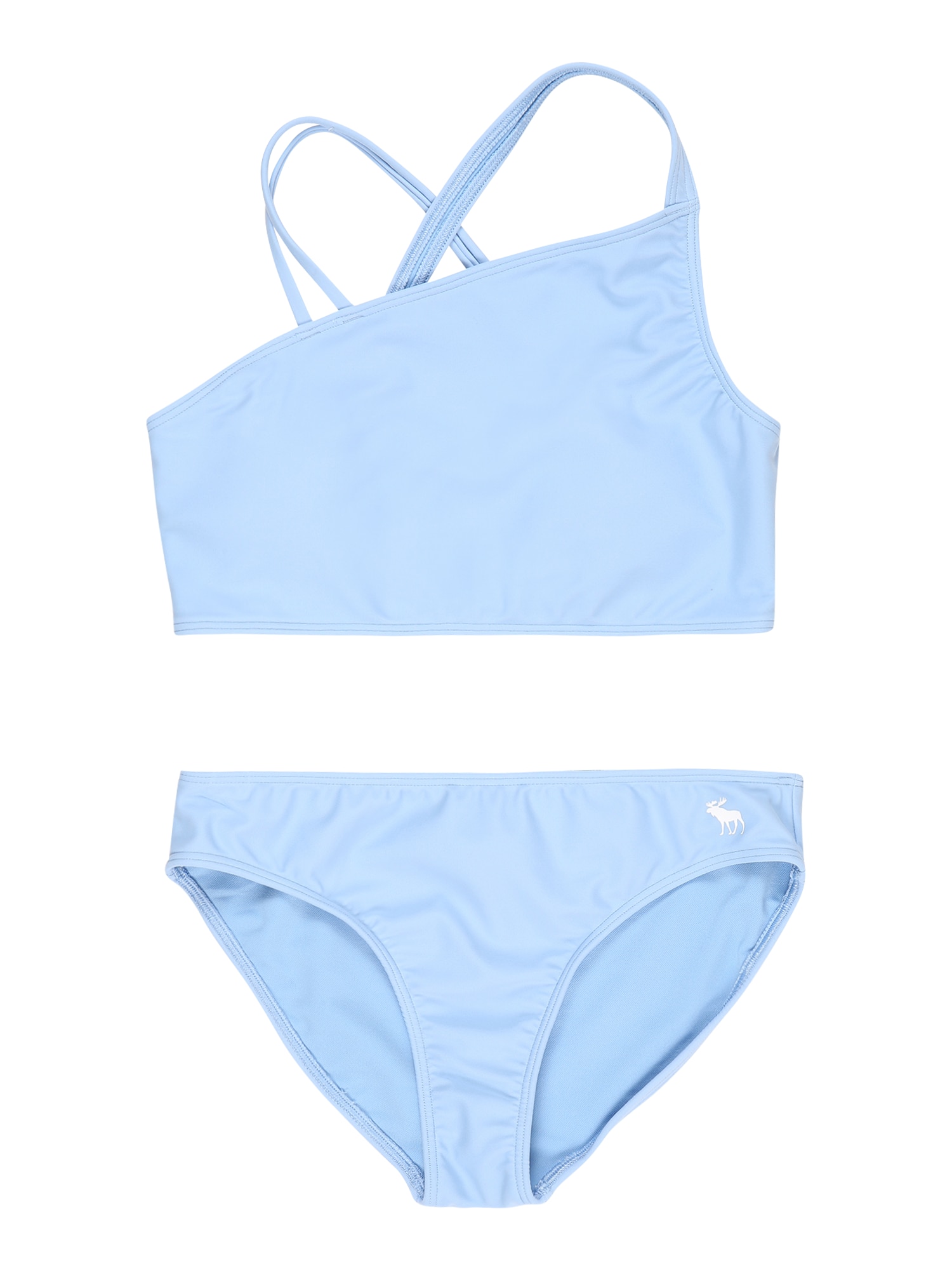 Abercrombie & Fitch Bikinis šviesiai mėlyna / balta