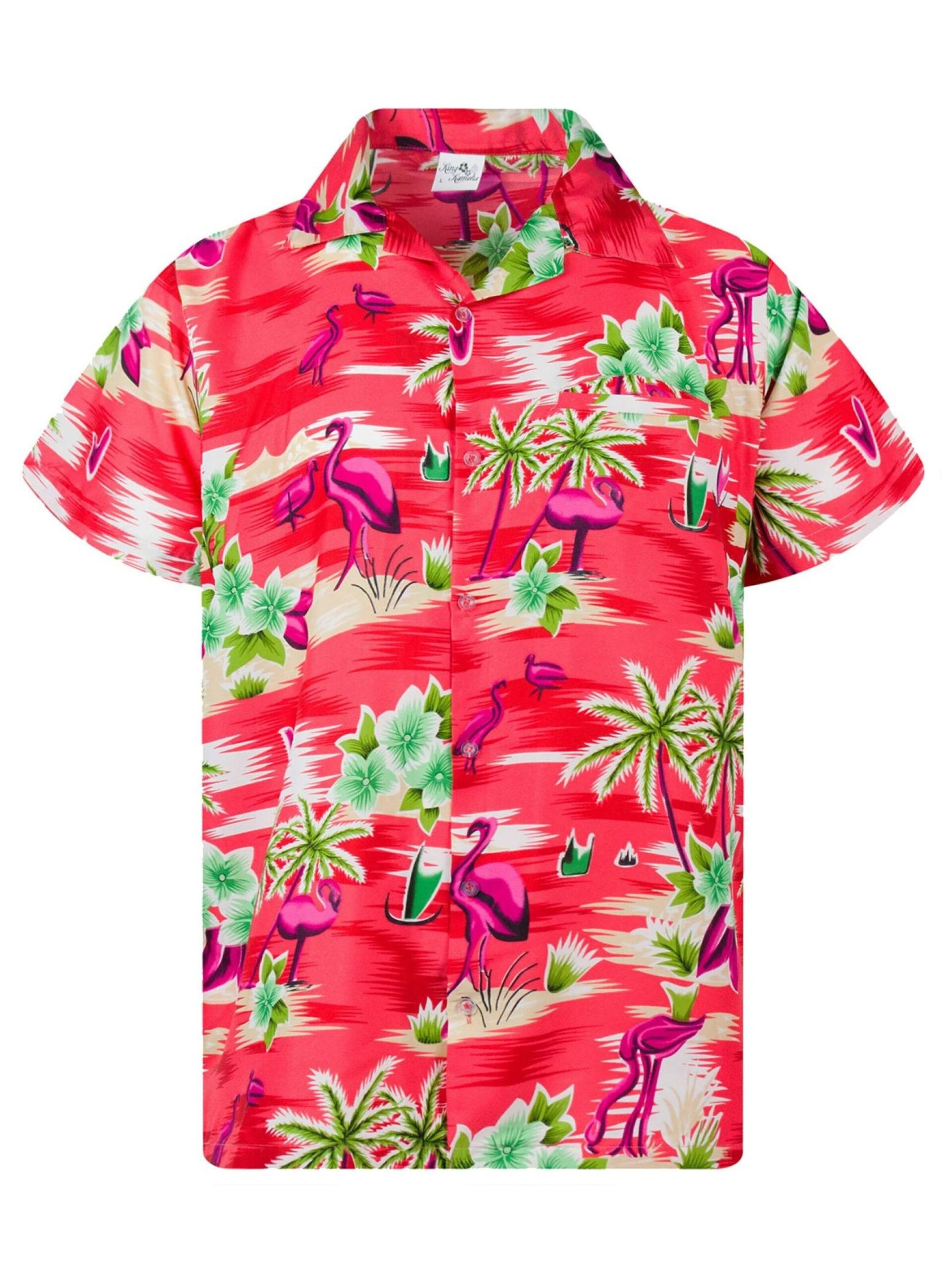 King Kameha T-shirt 'Flamingos' herr