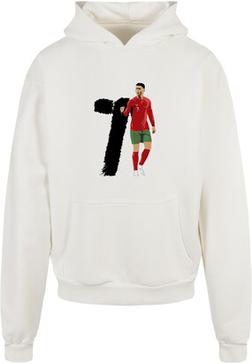 Merchcode Sweatshirt ‘Player 3’ Limoen / Bloedrood / Zwart / Wolwit