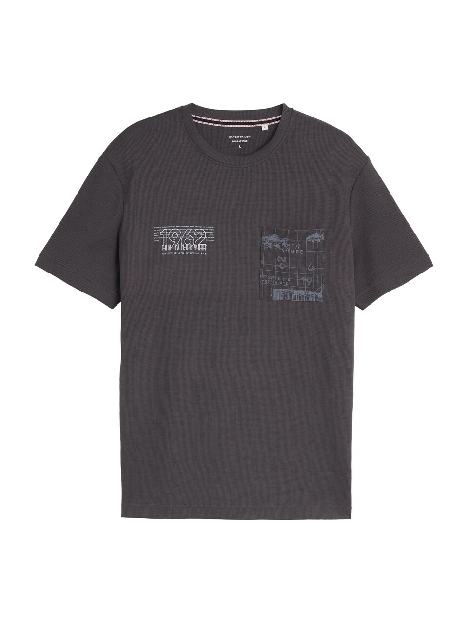T-shirt ljusgrå / mörkgrå