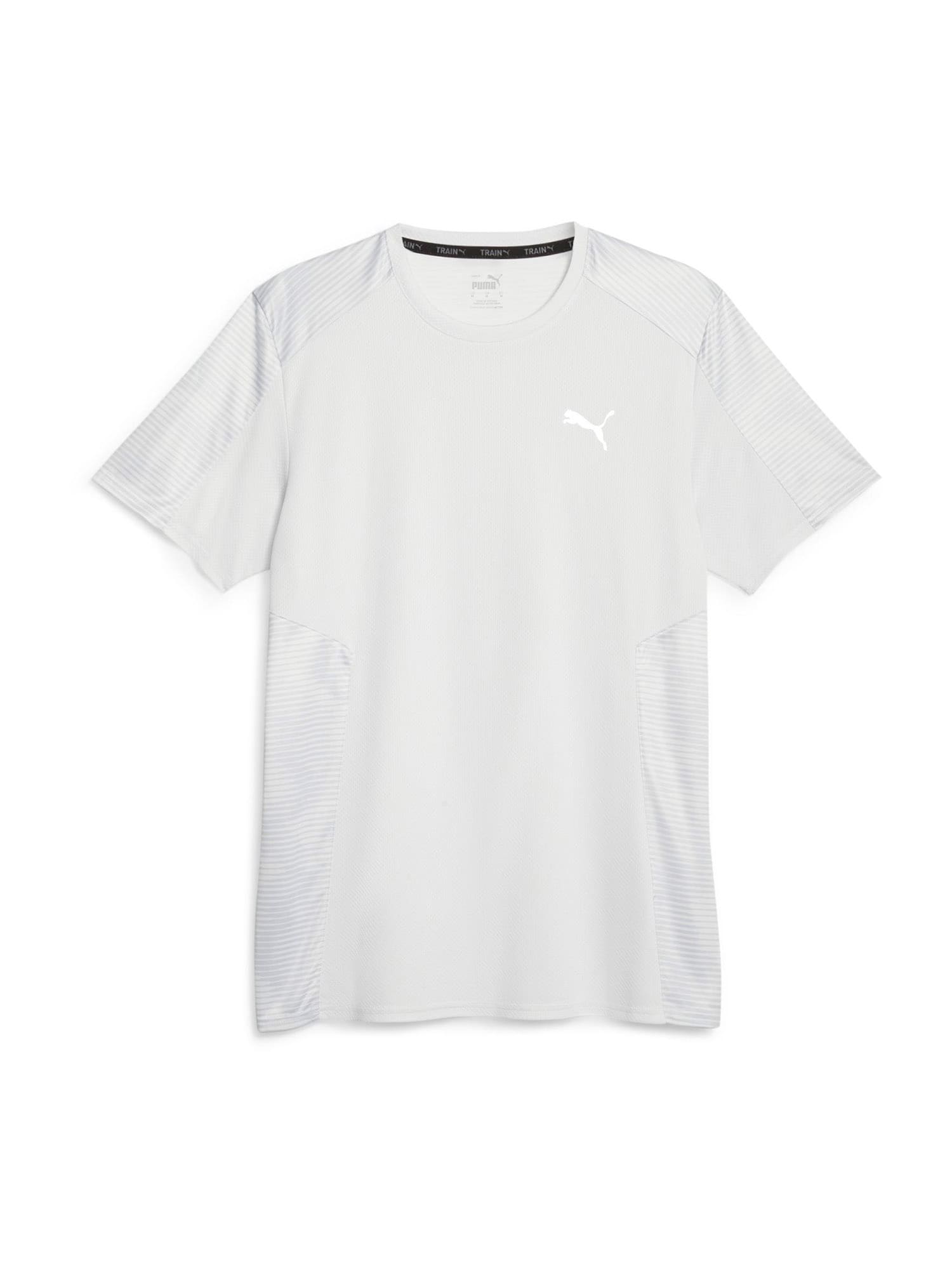 PUMA Tehnička sportska majica  svijetlosiva / bijela