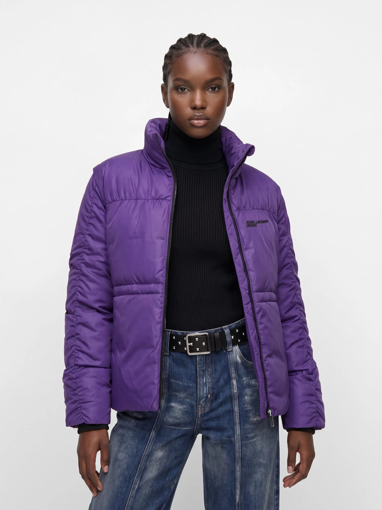 KARL LAGERFELD JEANS Chaqueta de entretiempo  lila – imagen 4