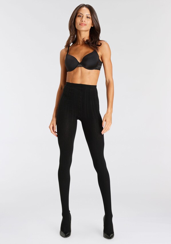 LASCANA, Harisnyanadrág, fekete, 7 kép a 8 közül