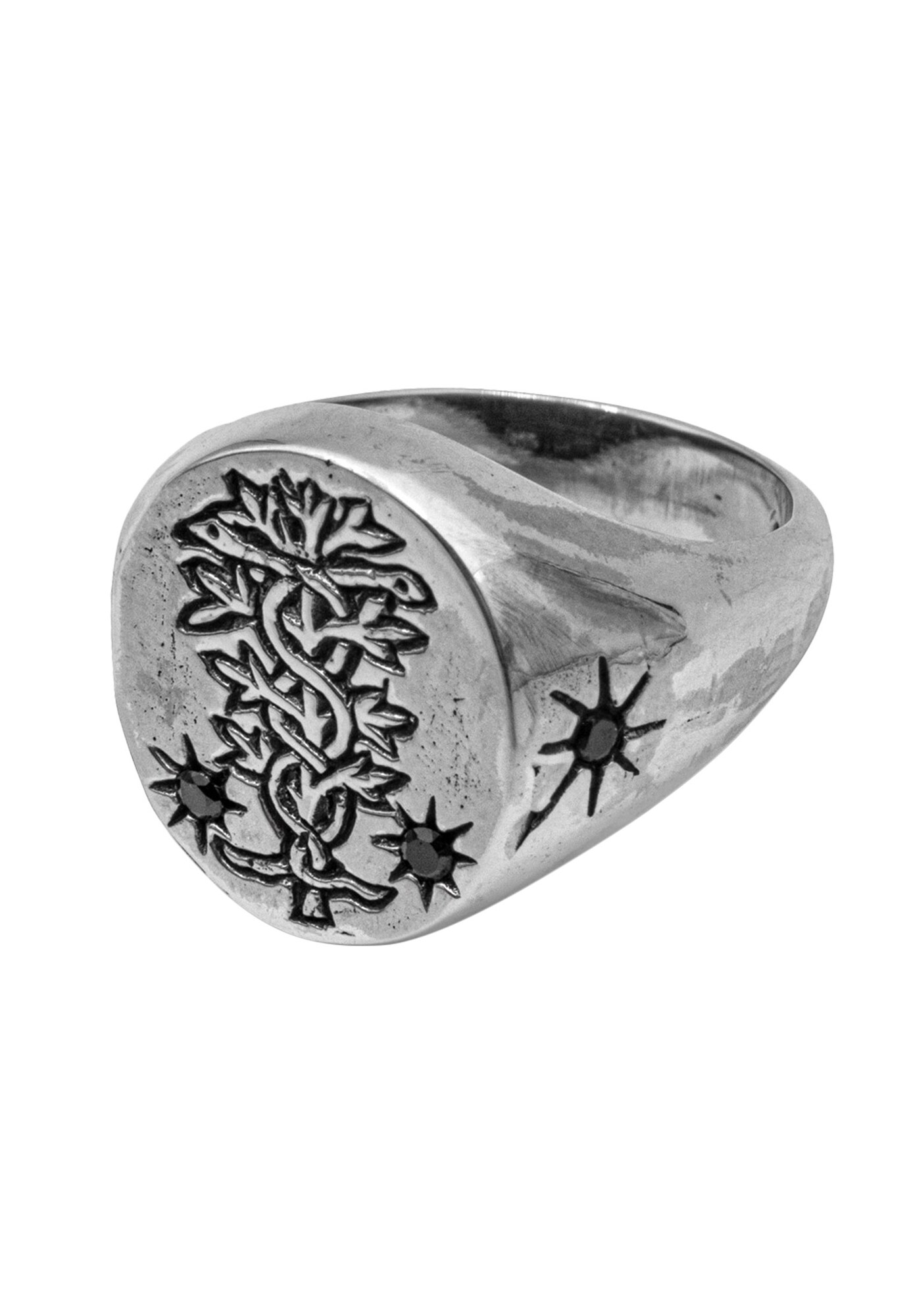 Haze&Glory Ring 'Antidote' Zwart / Zilver