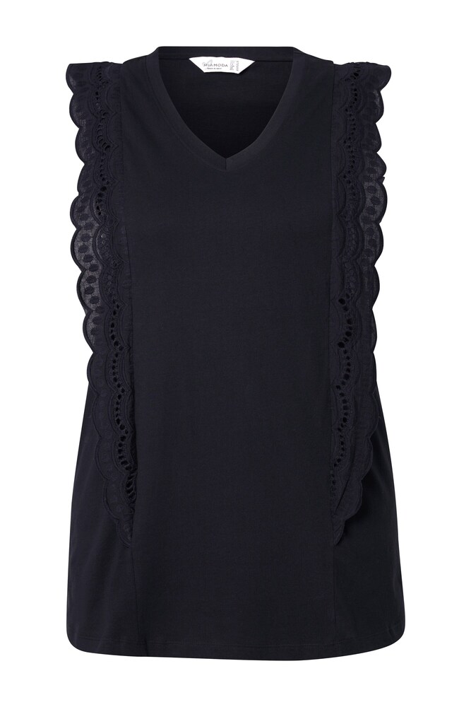 MIAMODA Top Damen Größe L schwarz