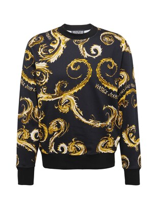 Versace Jeans Couture Sweatshirt Goudgeel / Zwart / Wit