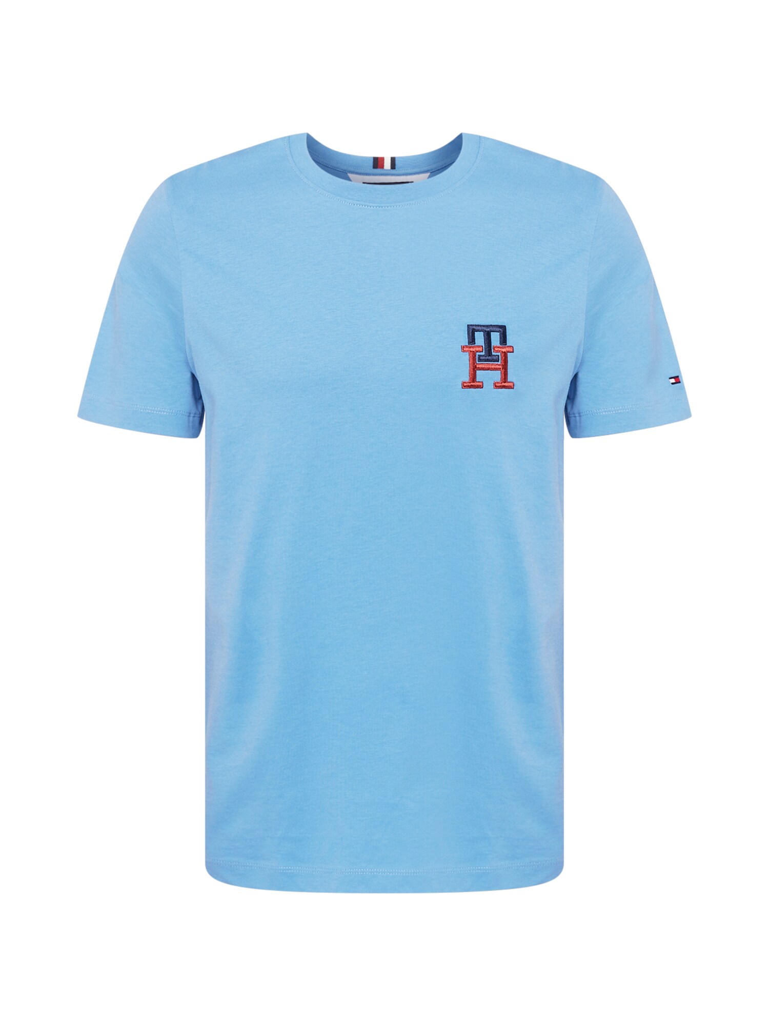 TOMMY HILFIGER Тениска  нейви синьо / светлосиньо / червено