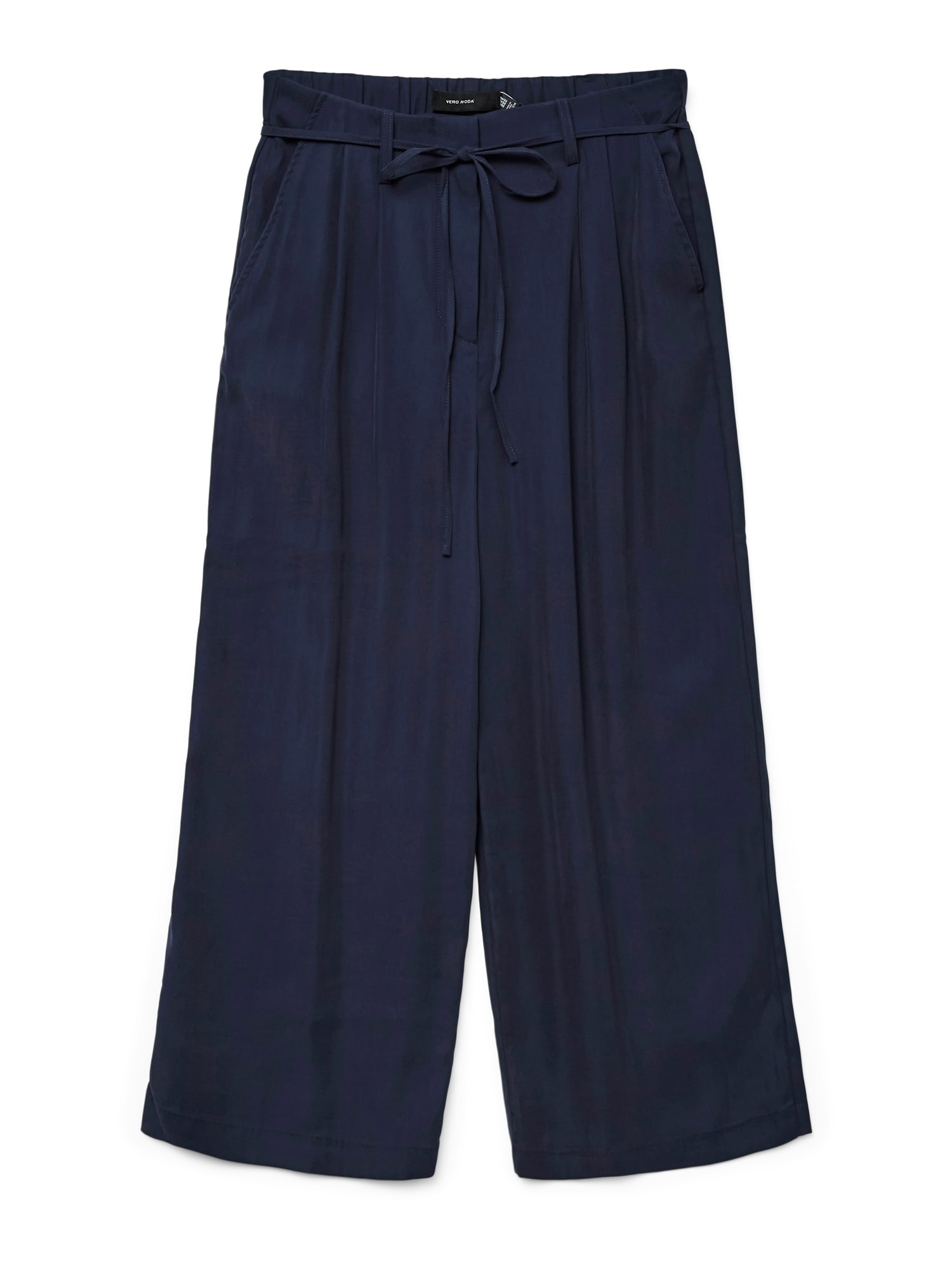 VERO MODA Élére vasalt nadrágok 'VMTANYA HW 7/8 WIDE PANTS BOO' tengerészkék akciós termékkép 1