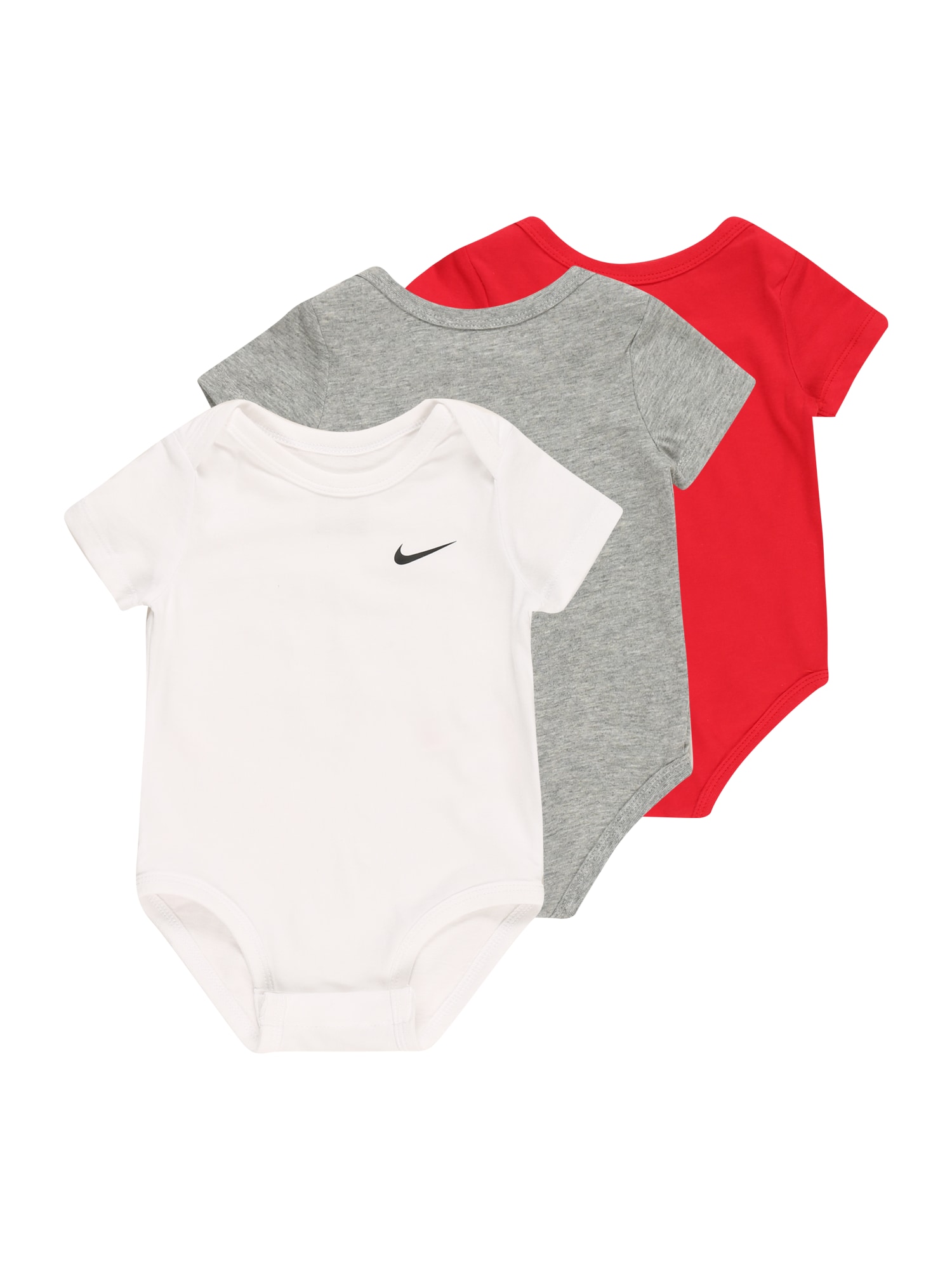 Nike Sportswear Бебешки гащеризони/боди  сив меланж / червено / бяло
