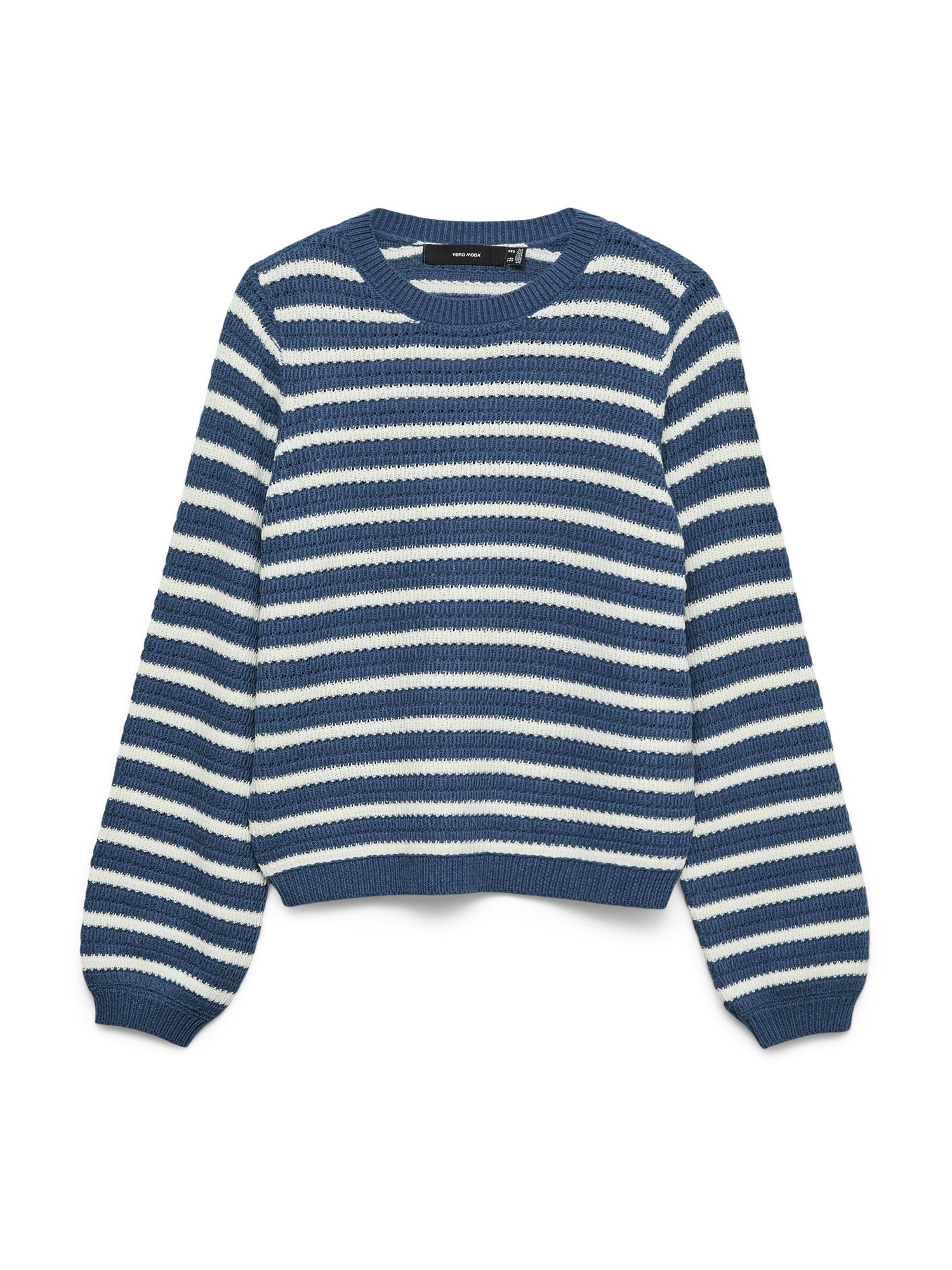 VERO MODA Sveter 'VMGORGEOUS'  modrá denim / biela