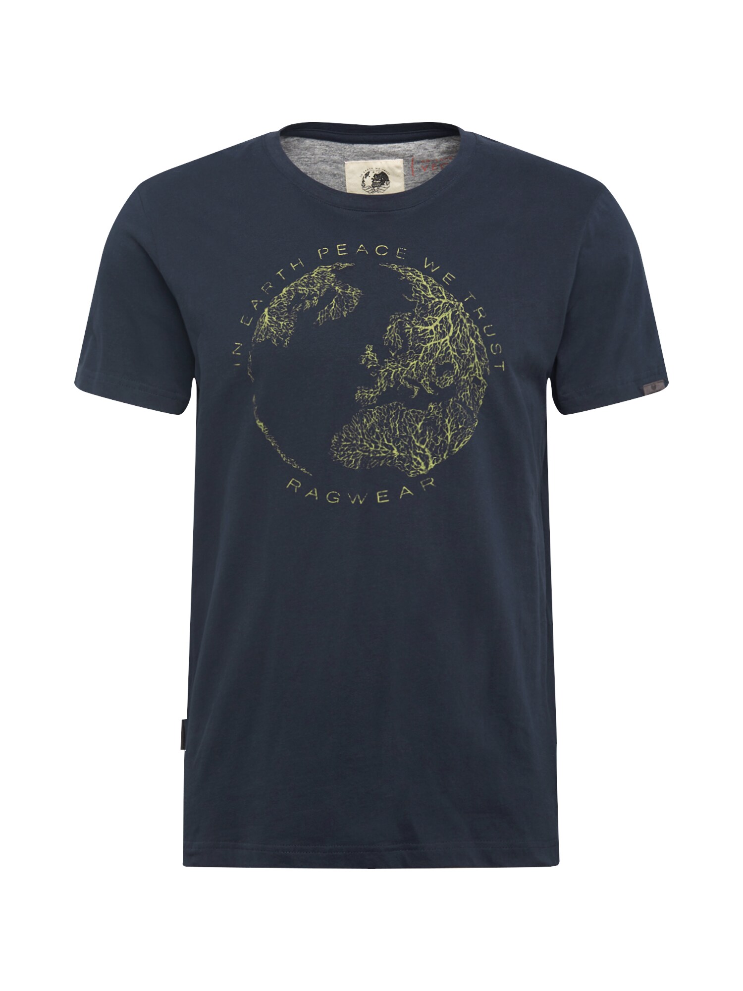 Ragwear Marškinėliai  tamsiai mėlyna / šviesiai žalia