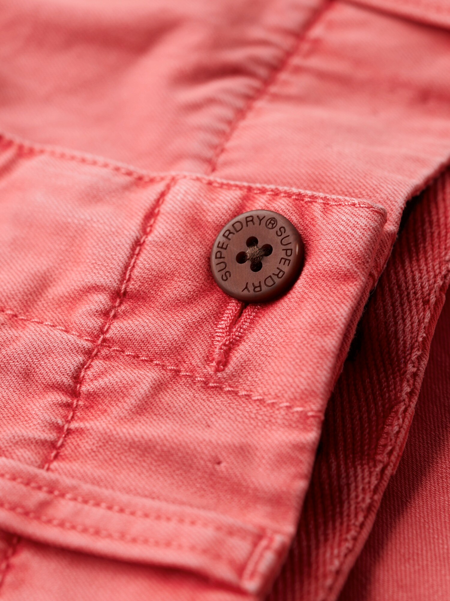 Superdry & Co Chino nohavice koralová (obrázok 6)