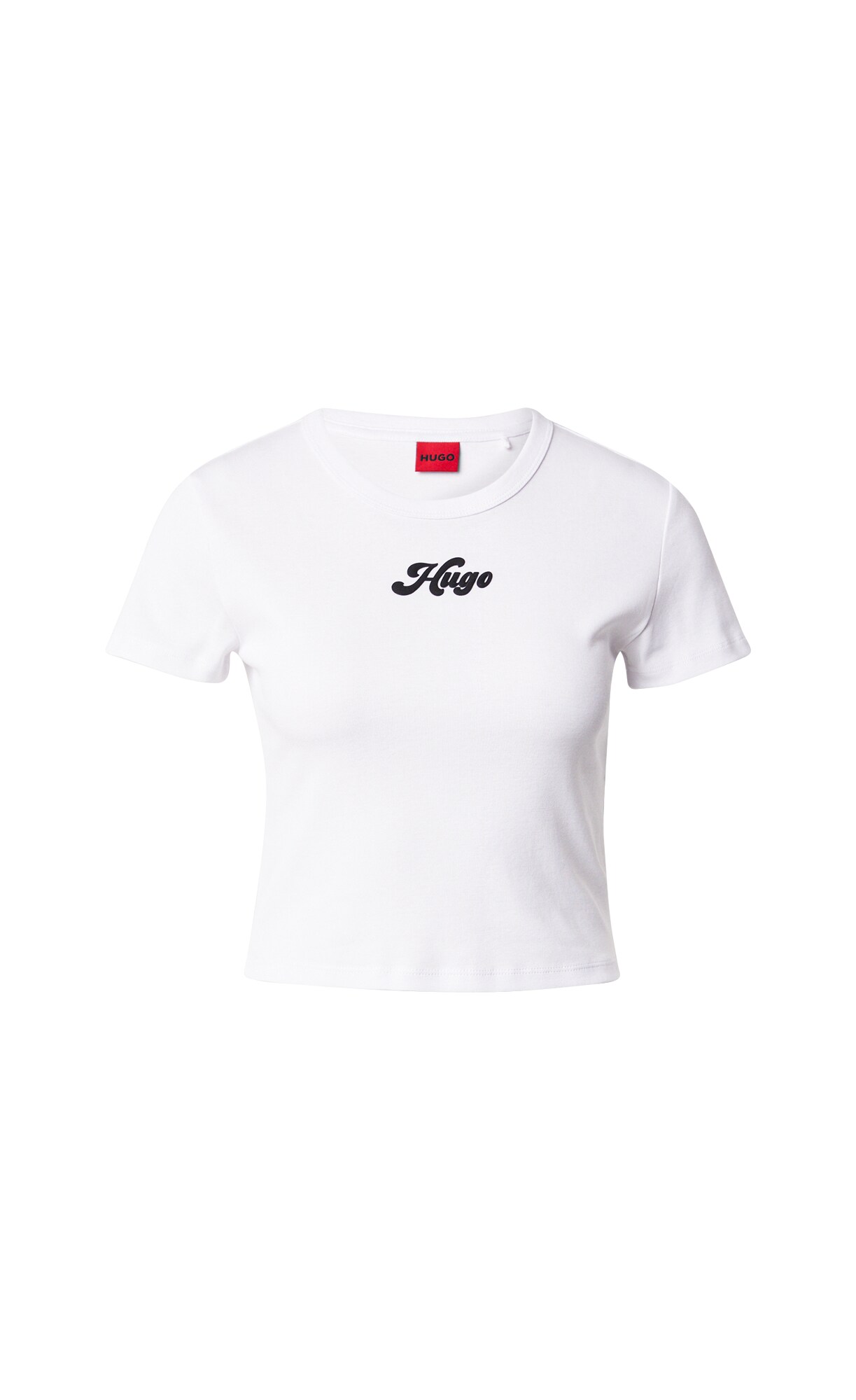 HUGO Tricou Delanor_2  negru / alb natural