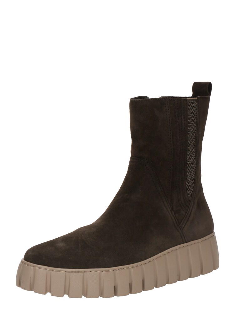 GABOR Stiefelette Damen Größe 40 beige / dunkelbraun Winterschuhe