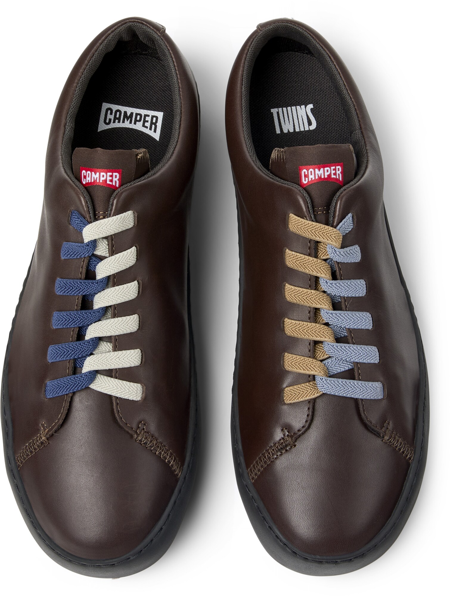 CAMPER Zapatillas deportivas bajas 'Peu Touring Twins' marrón oscuro – imagen 3