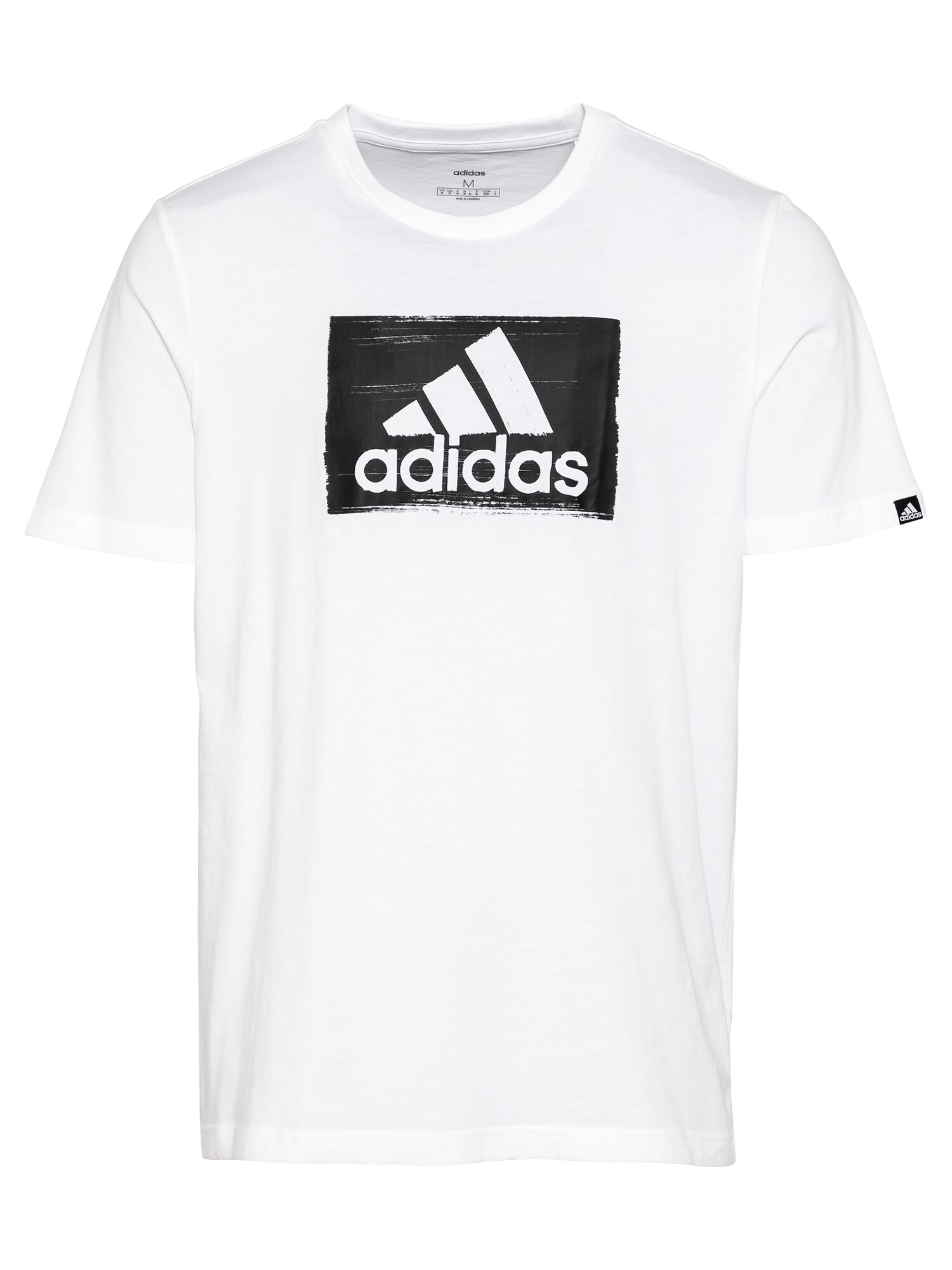 ADIDAS PERFORMANCE Sportiniai marškinėliai  juoda / balta