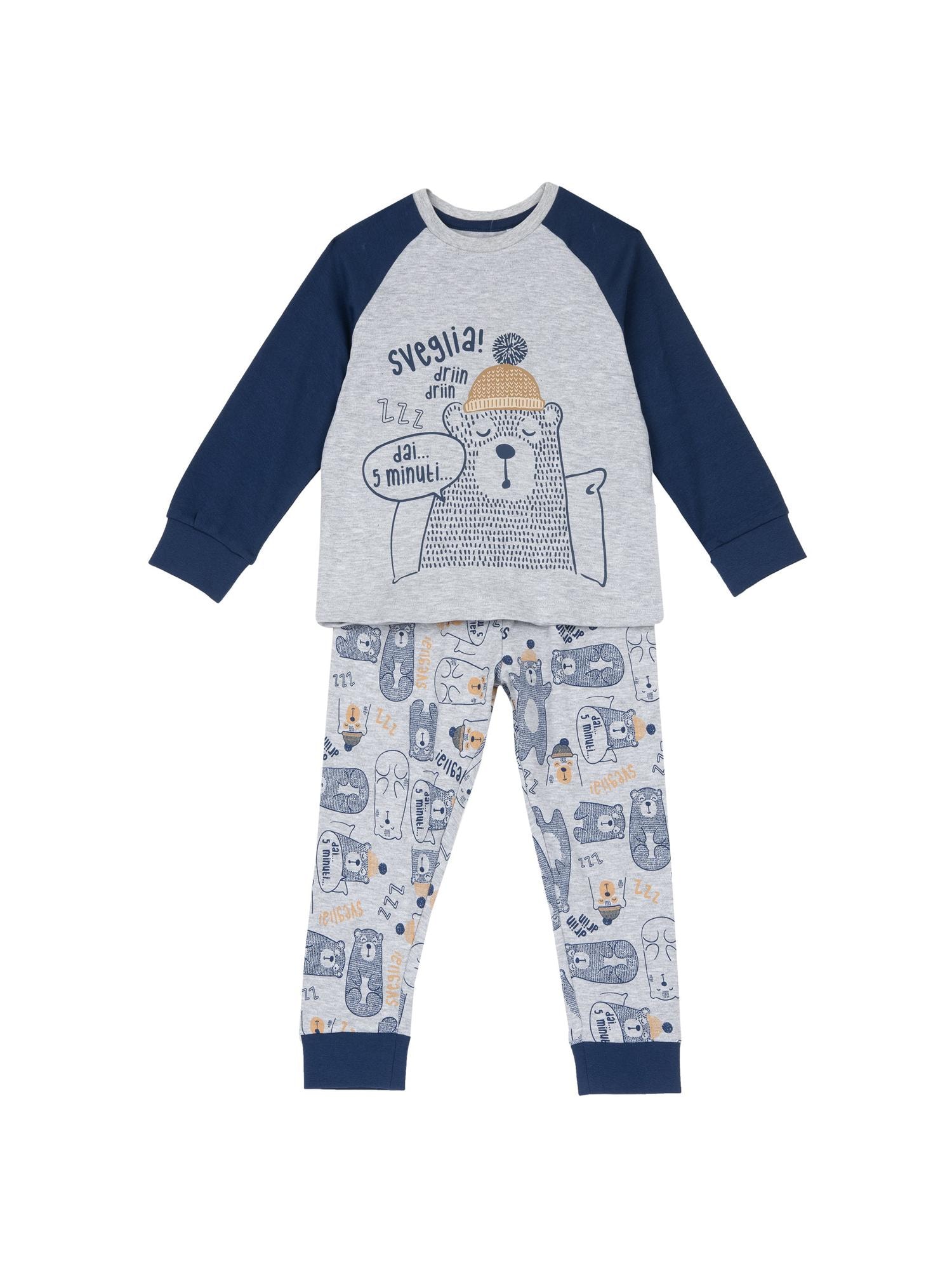 Chicco Pijamale  bej / albastru marin / gri