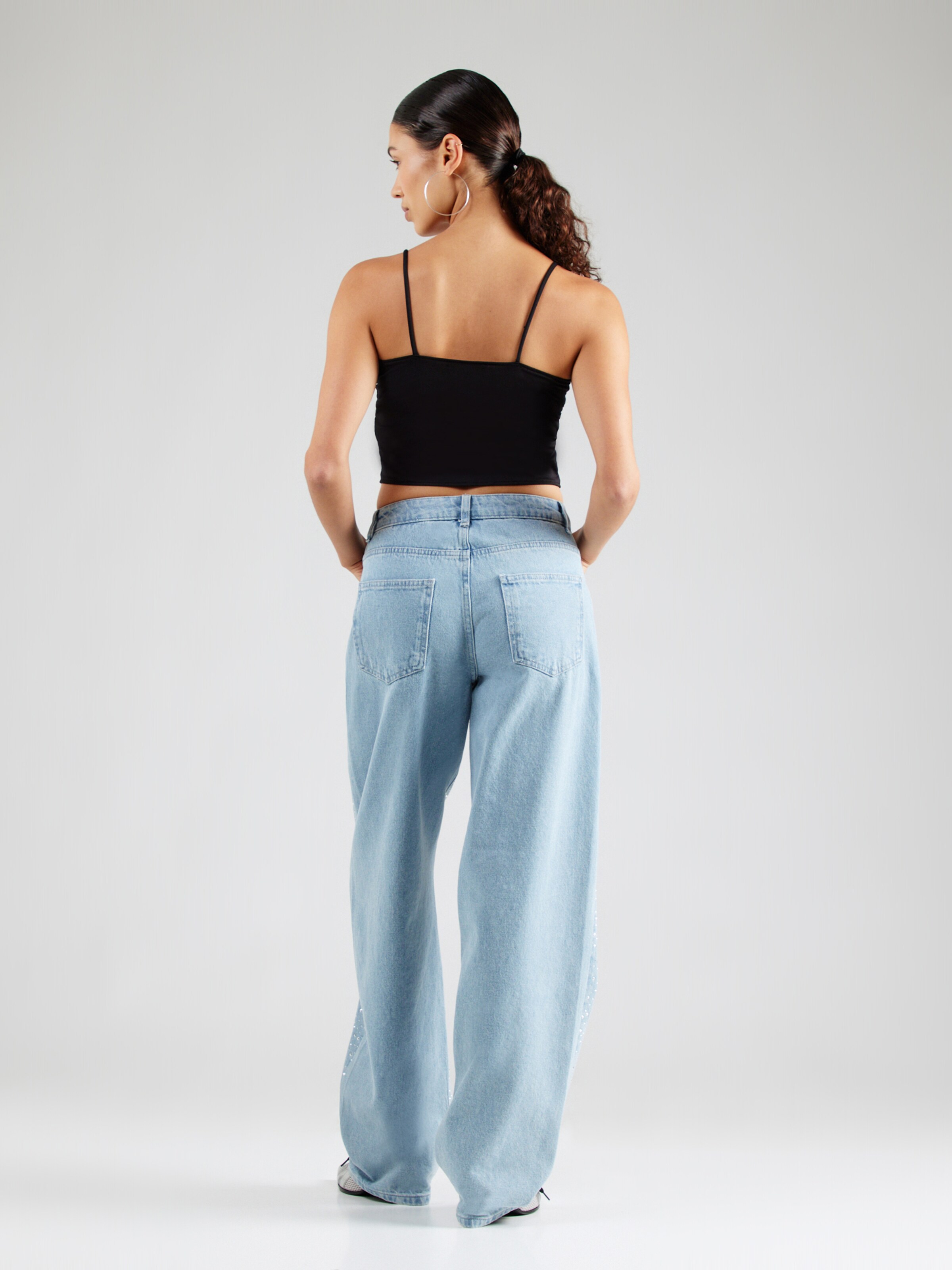 Noisy May Damen Jeans – High Waist, Regular Fit, Acid-Wash, Mit Stretch, Knöchellang