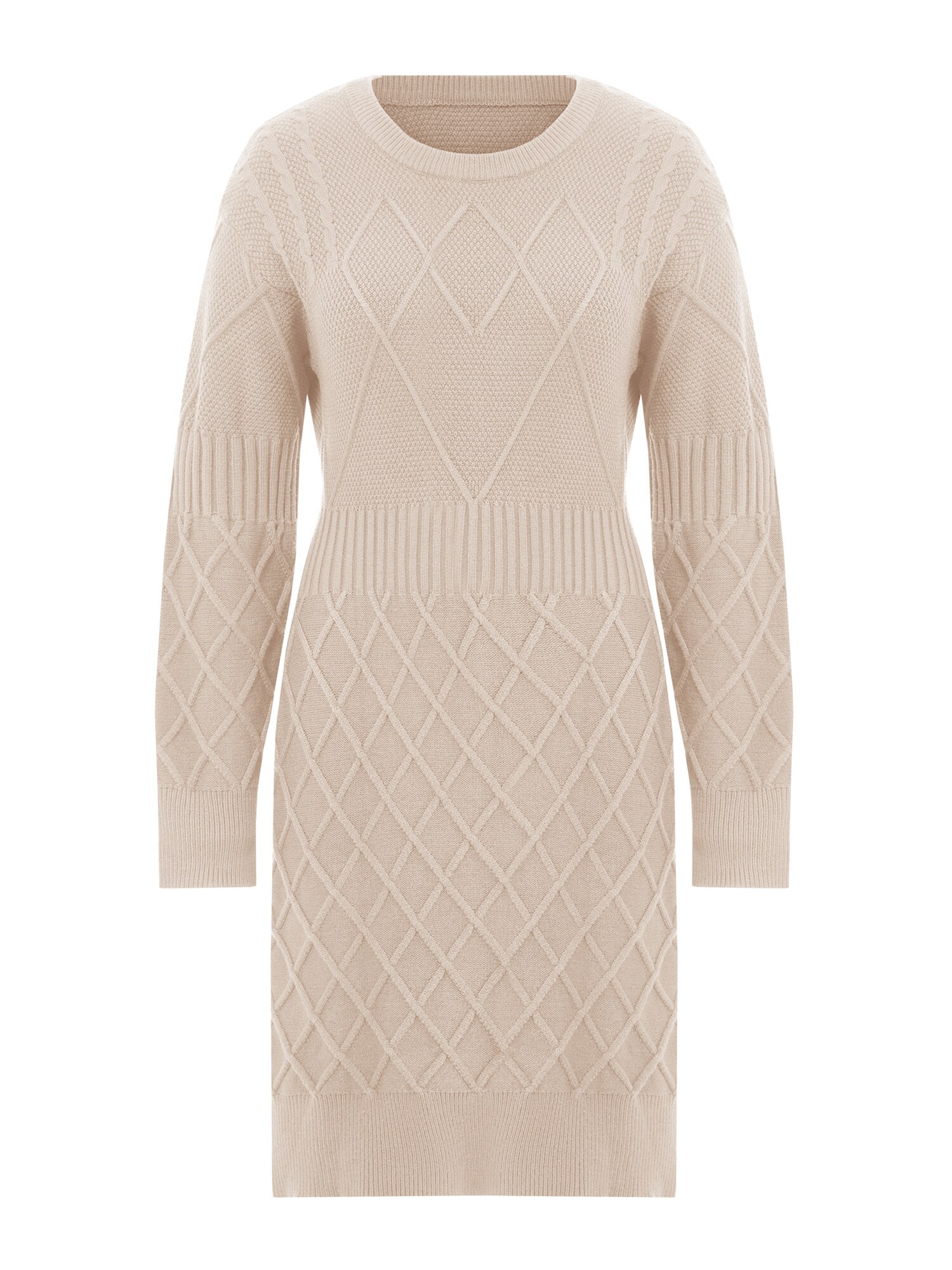 Imily Bela Rochie tricotat  bej