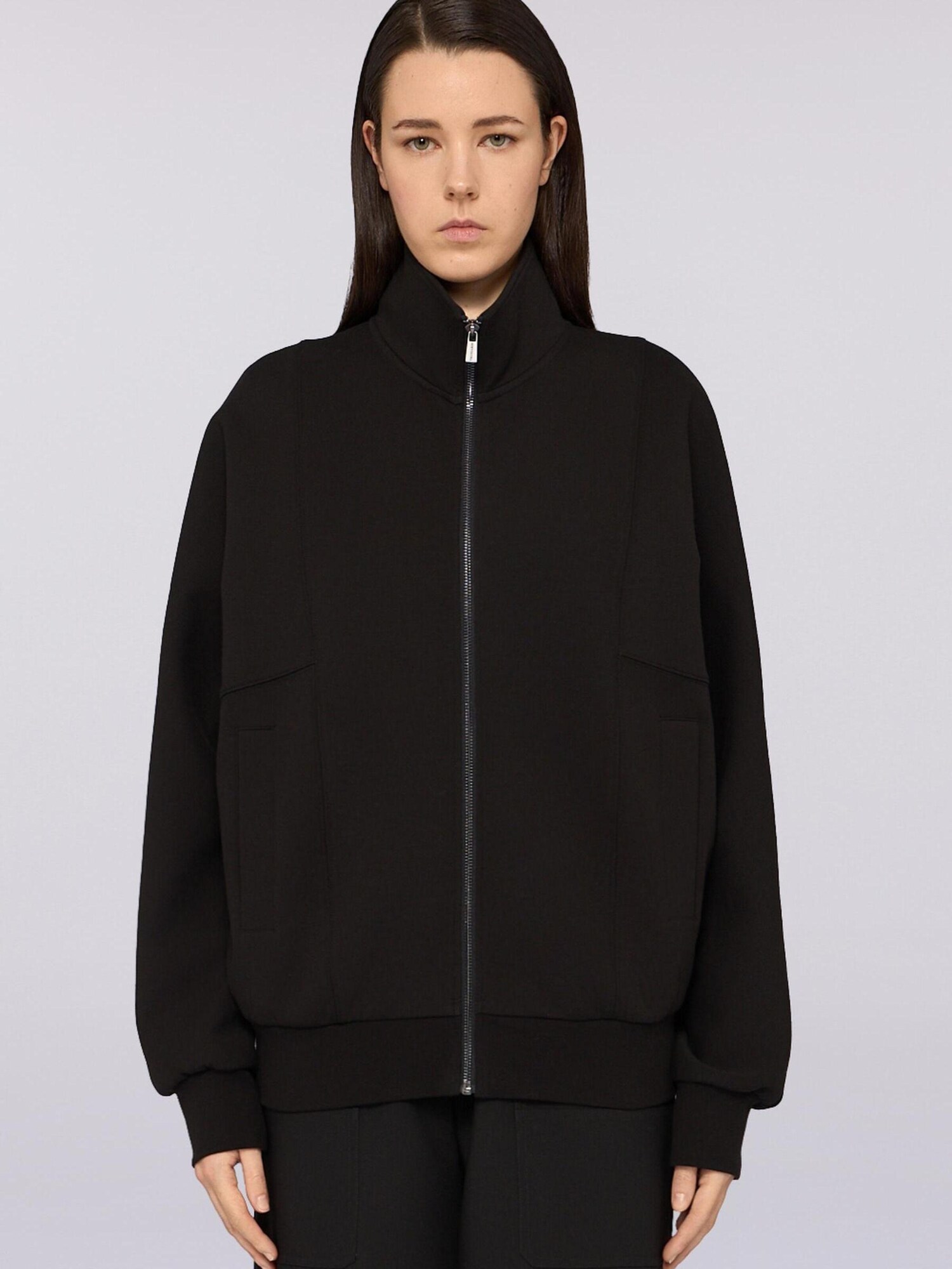 Trussardi Sudadera con cremallera negro – imagen 2