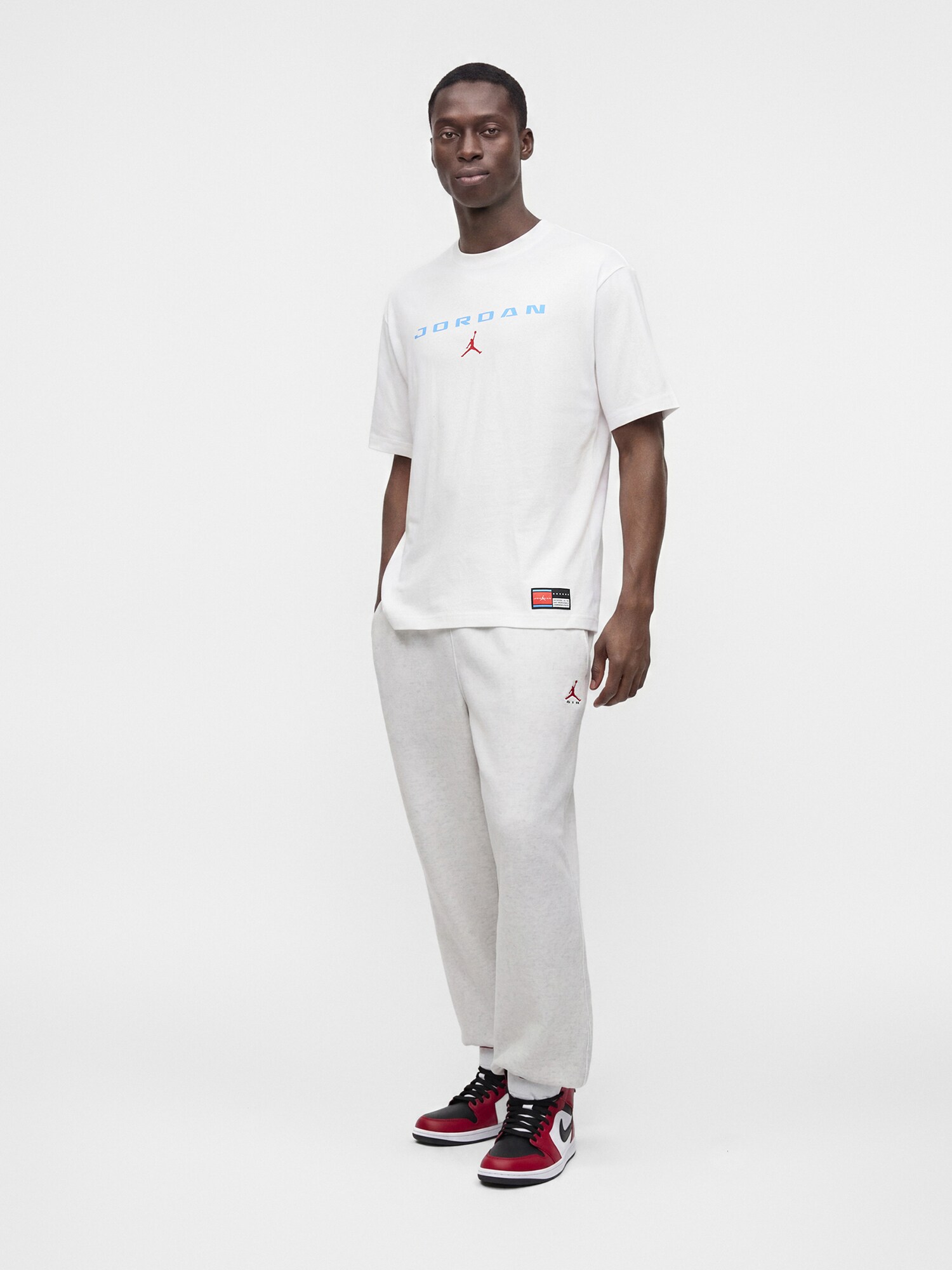 Jordan Camiseta 'BRK FC' azul cielo / rojo / blanco – imagen 3