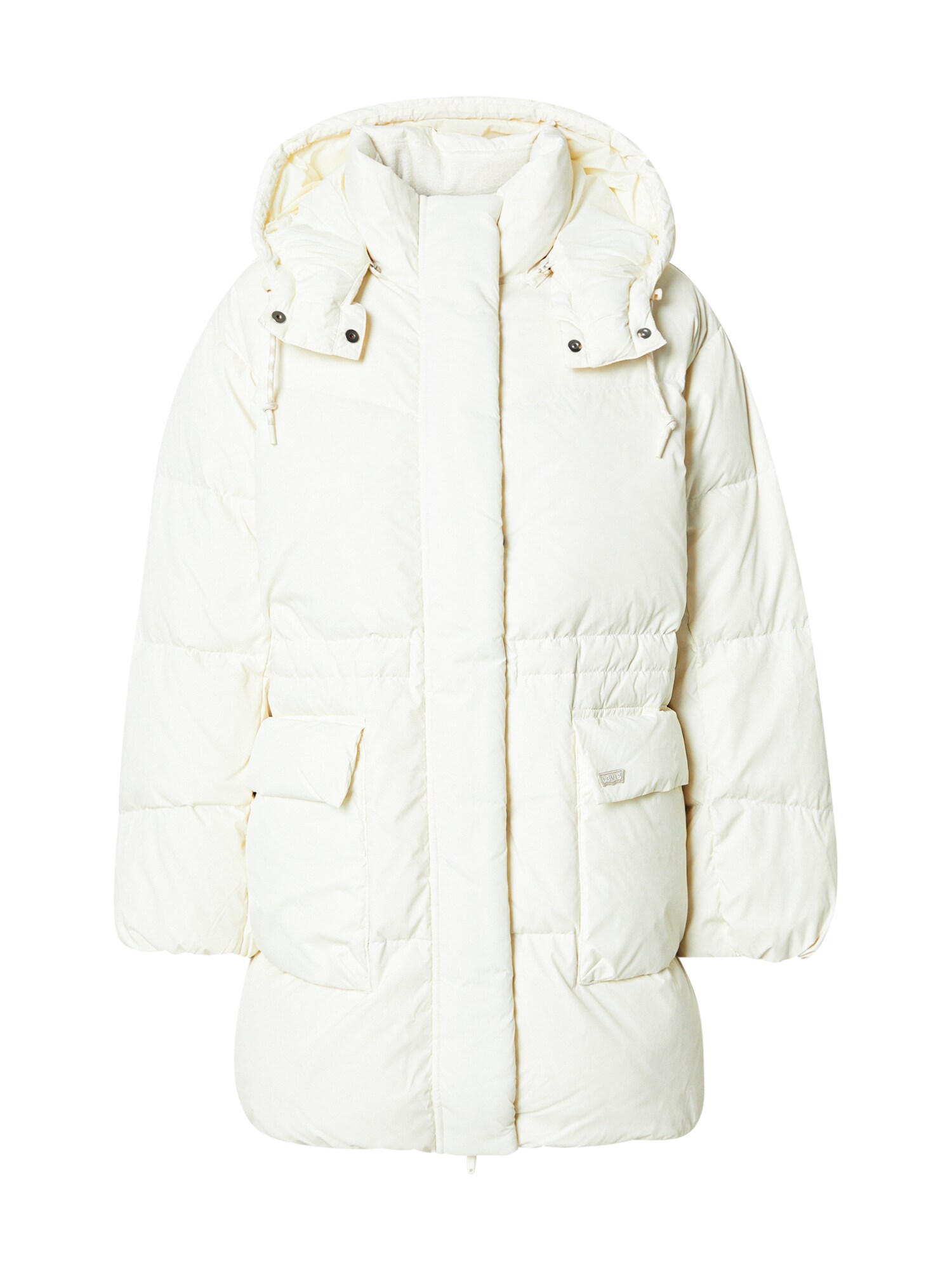 LEVIS ® Geacă de iarnă WESTERN BUBBLE MIDDY  alb murdar