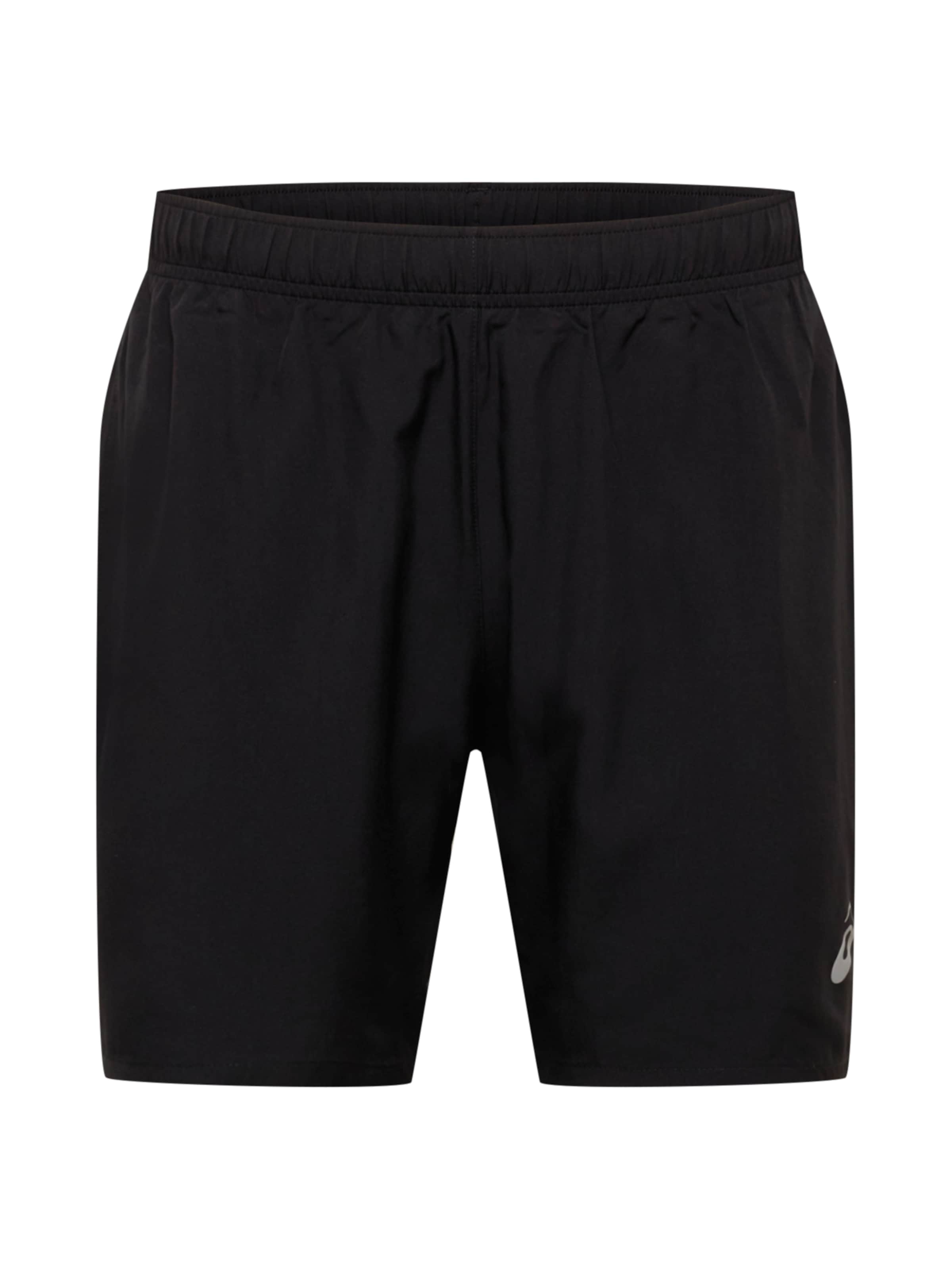 ASICS Sportske hlače  crna / srebro