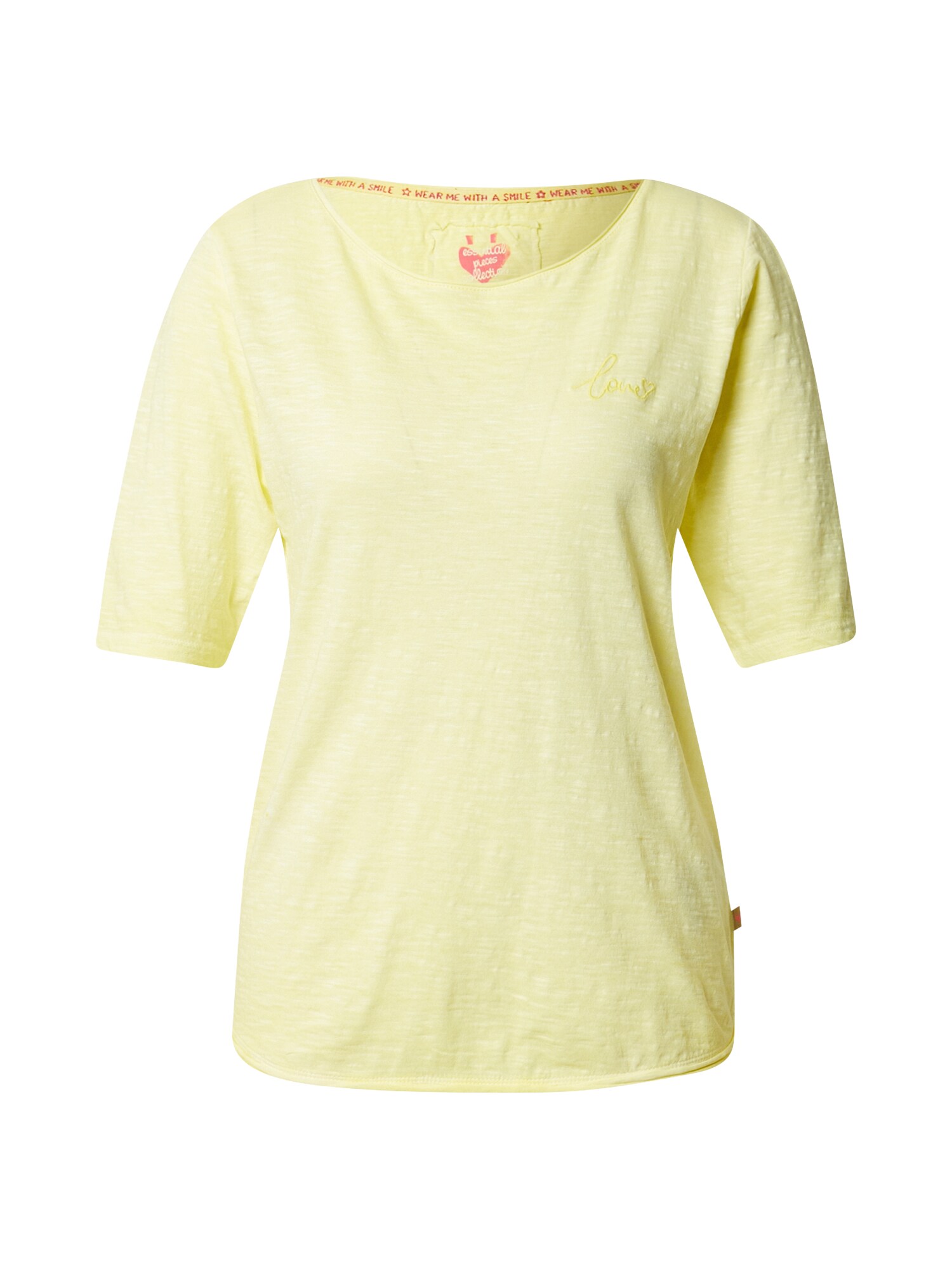 LIEBLINGSSTÜCK Marškinėliai 'Candice' šviesiai geltona