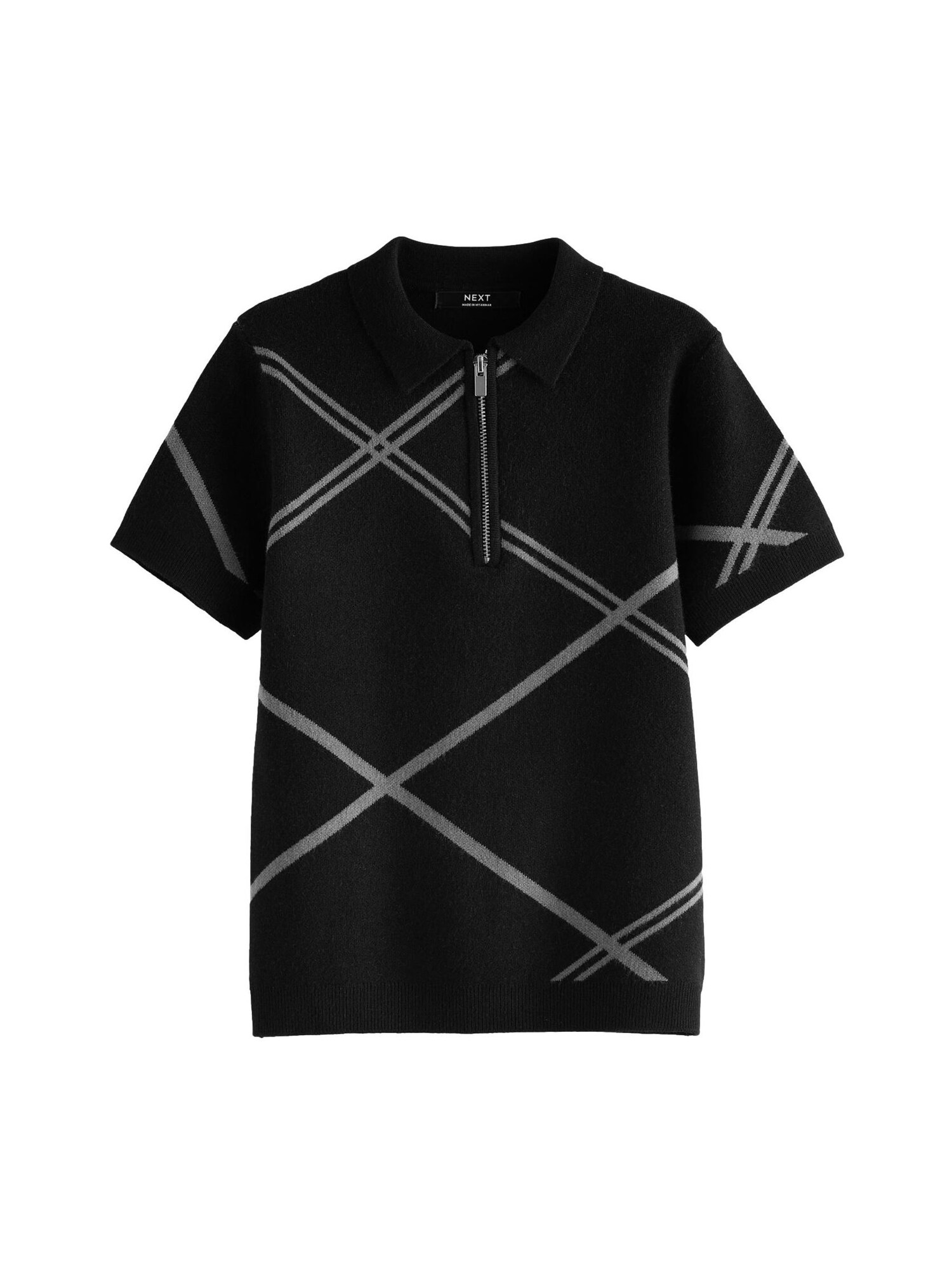 Next Tricou  gri / negru