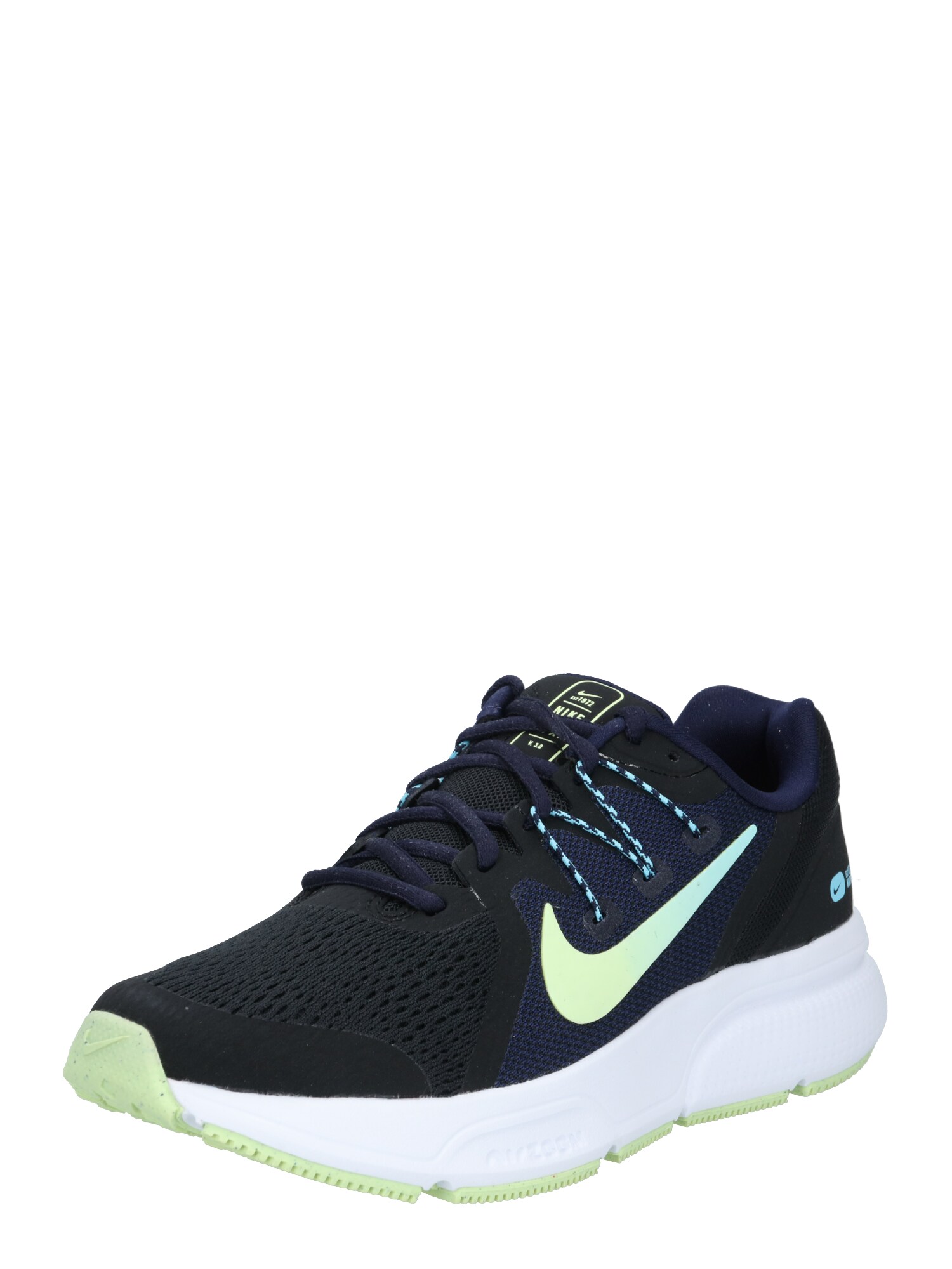 NIKE Bėgimo batai 'Zoom Span 3'  žaliosios citrinos spalva / juoda / vandens spalva