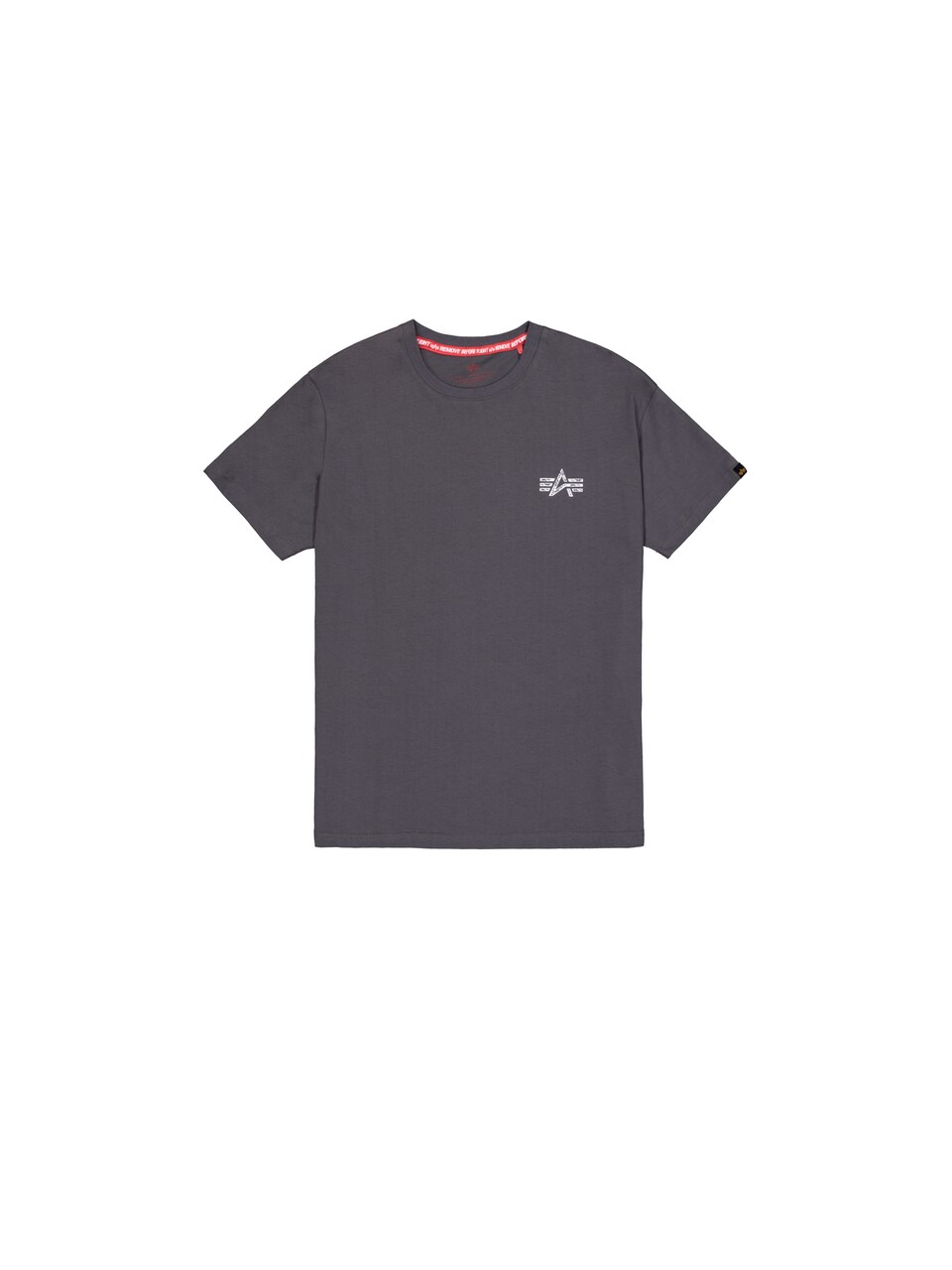 T-shirt taupe / röd