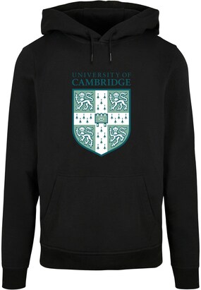 Merchcode Sweatshirt ‘University Of Cambridge’ Cyaan blauw / Jade groen / Zwart / Wit