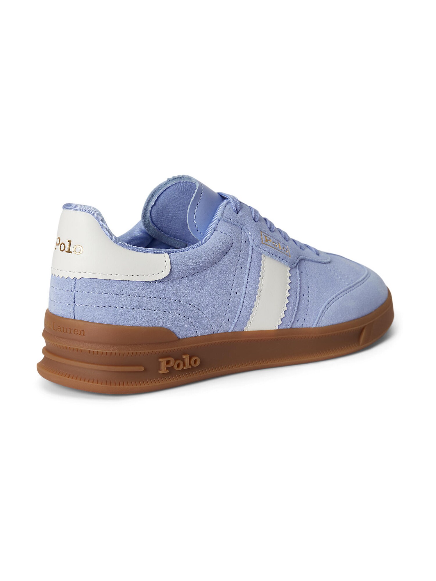 Polo Ralph Lauren Zapatillas deportivas bajas 'HTR AERA'  azul claro / oro / blanco – imagen 4