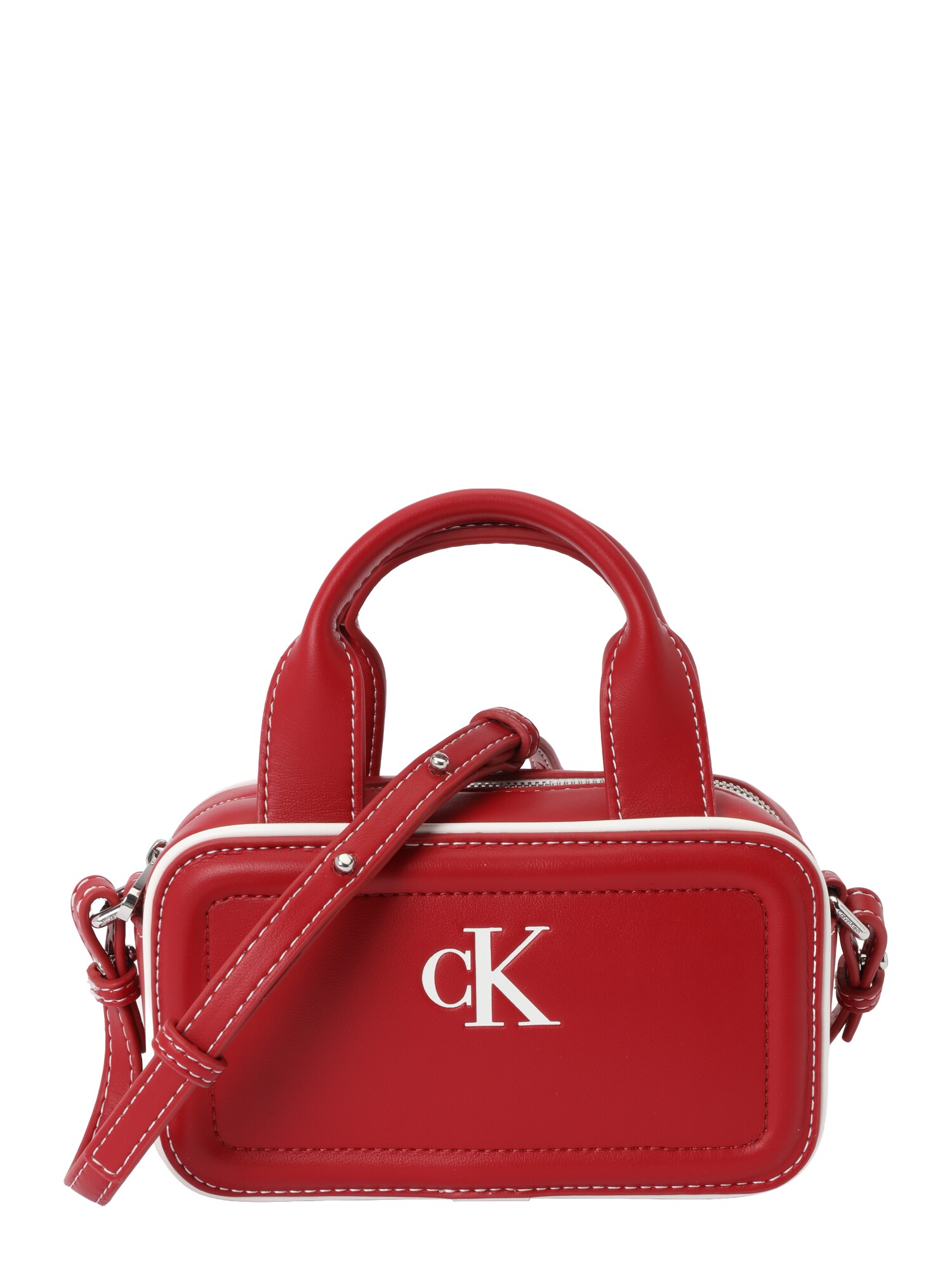Calvin Klein Ručna torbica 'Contrast Monogram'  crvena / bijela