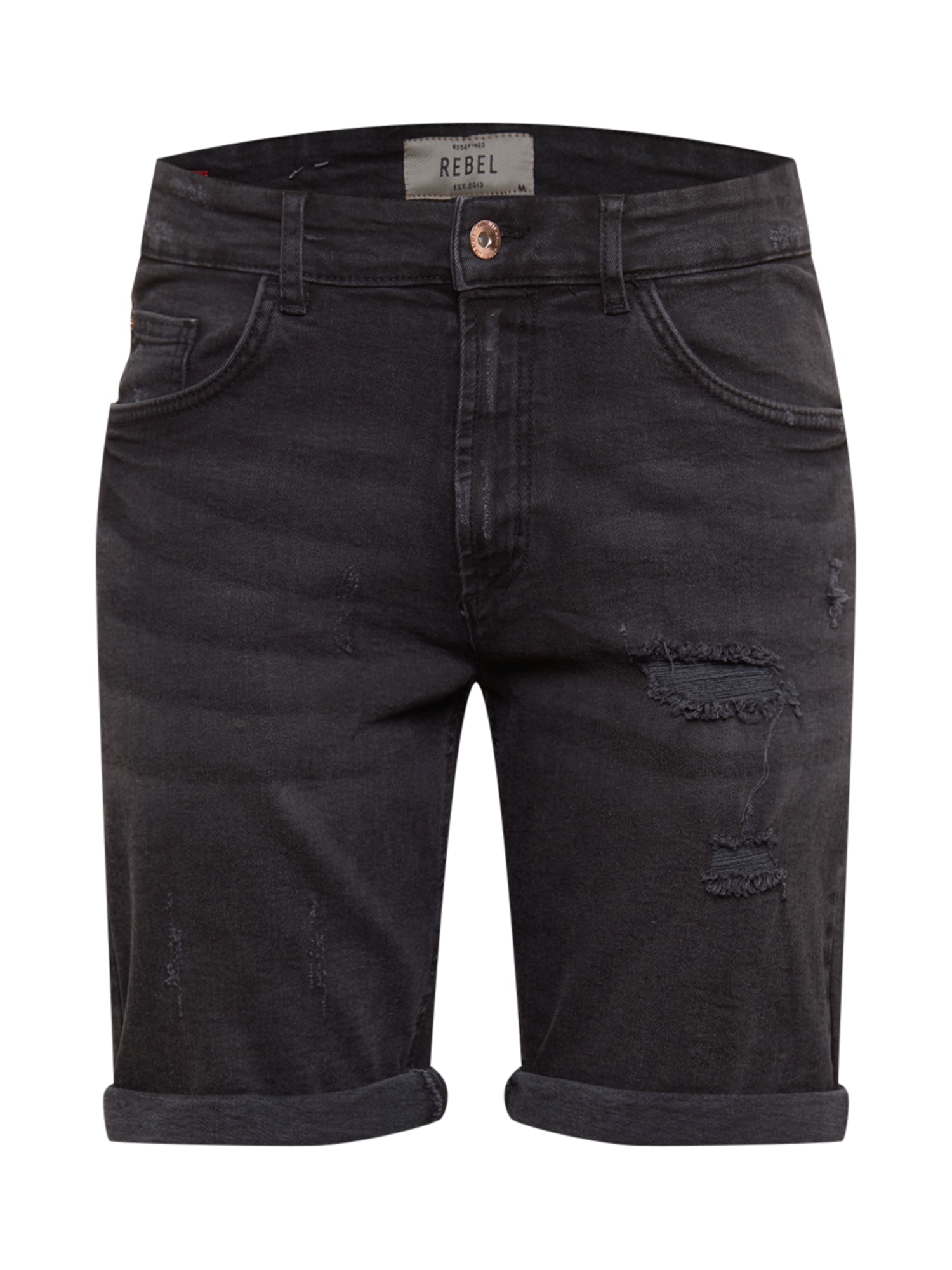 Redefined Rebel Džinsai 'Oslo' juodo džinso spalva