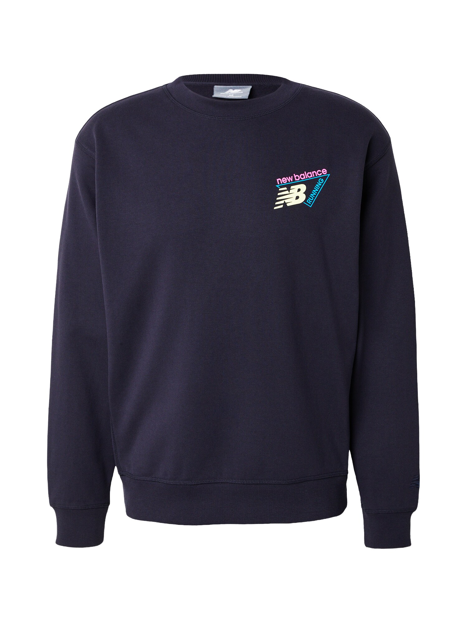 new balance Bluză de molton bleumarin / turcoaz / galben deschis / roz