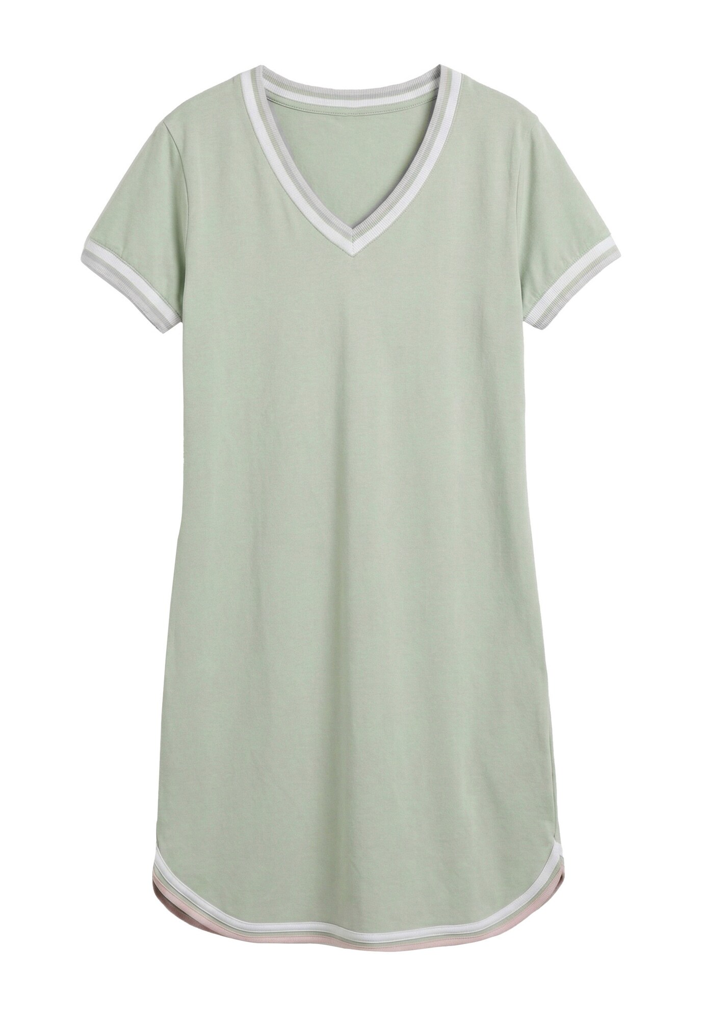 Kleinigkeit Vestido  verde claro / offwhite
