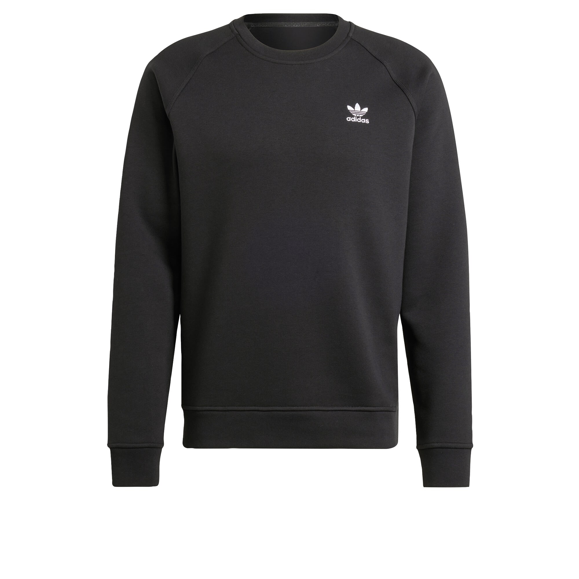 ADIDAS ORIGINALS Bluză de molton Trefoil Essentials  negru / alb
