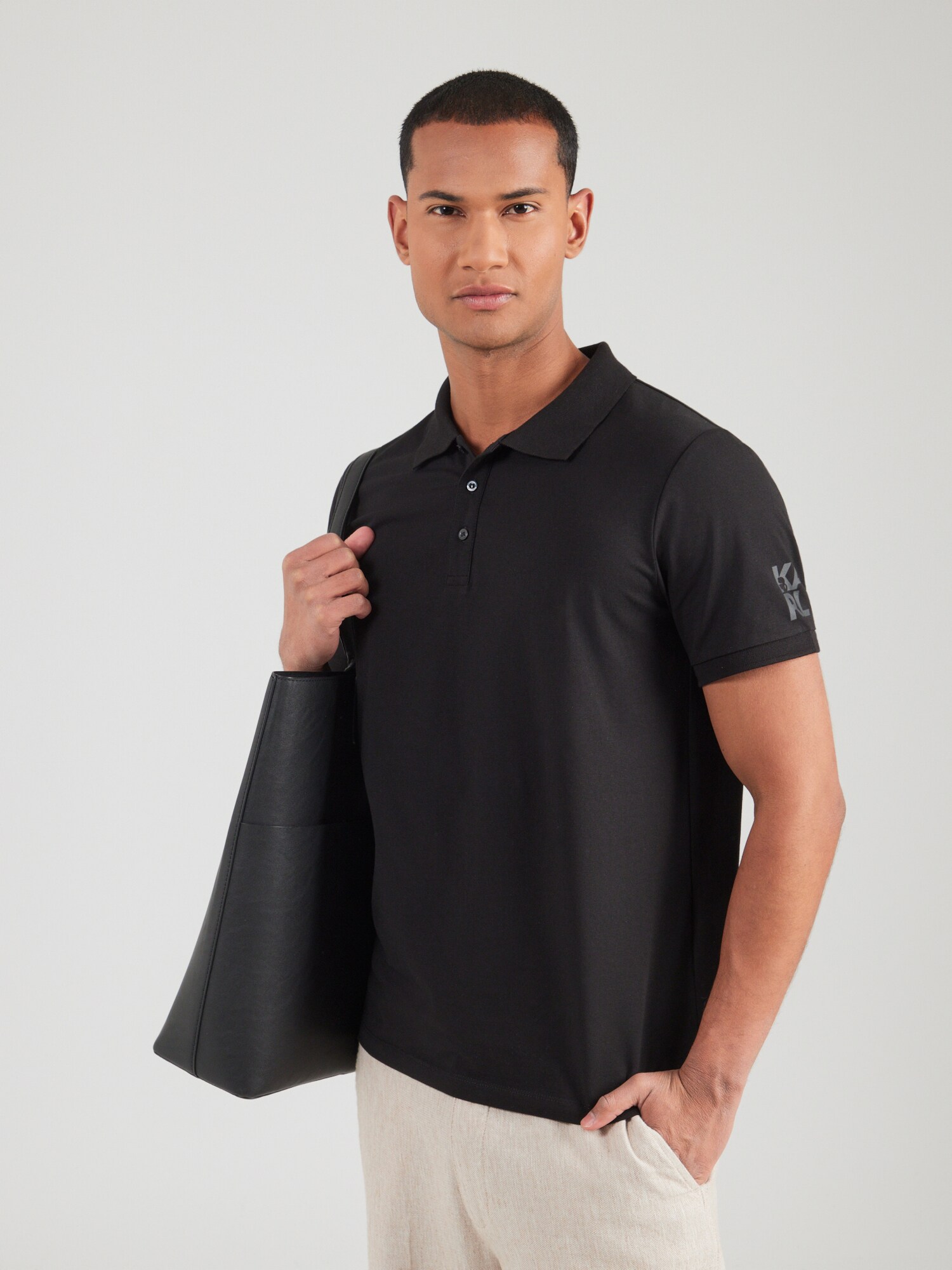 Karl Lagerfeld Camiseta gris oscuro / negro – imagen 17
